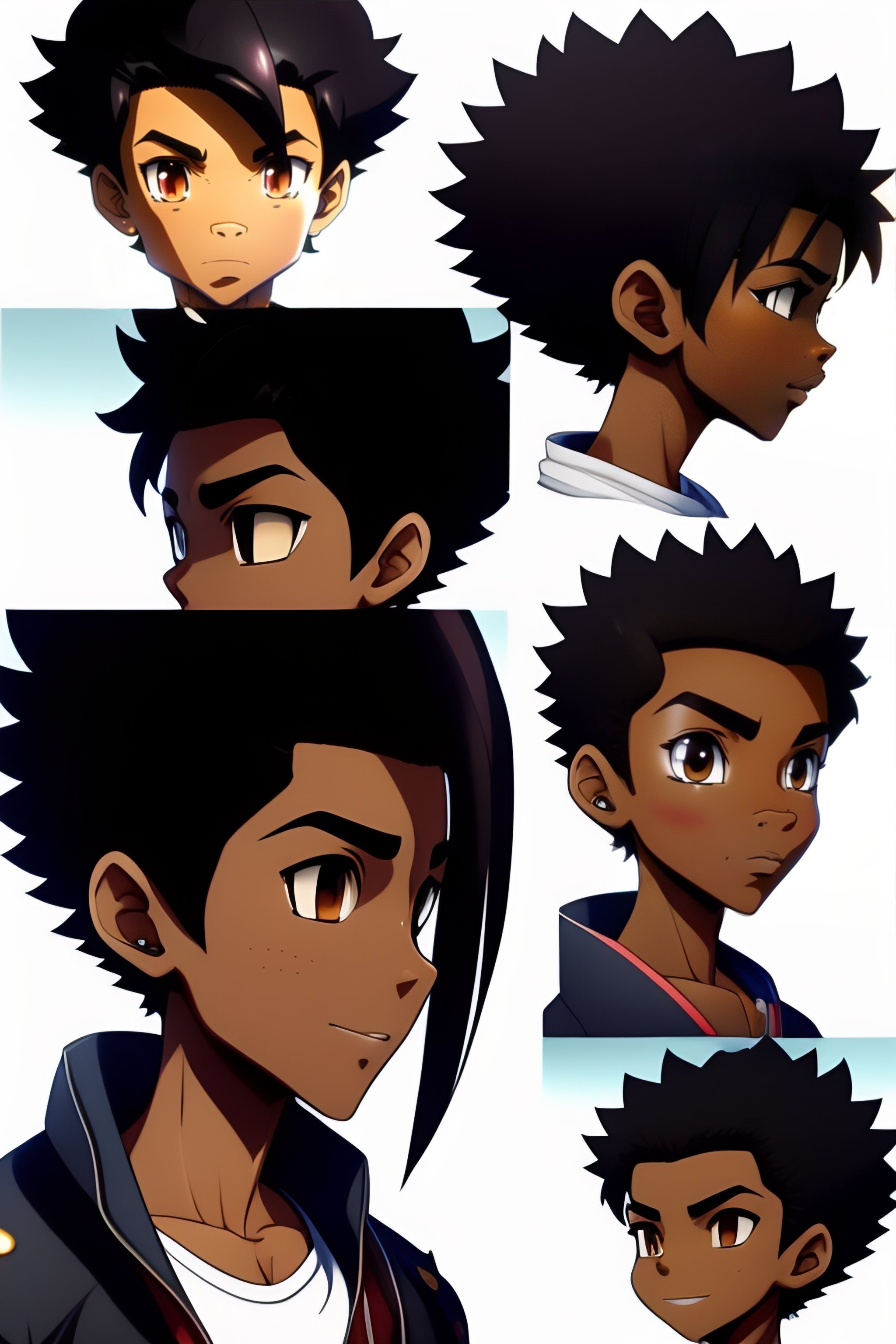 african american male anime characters
