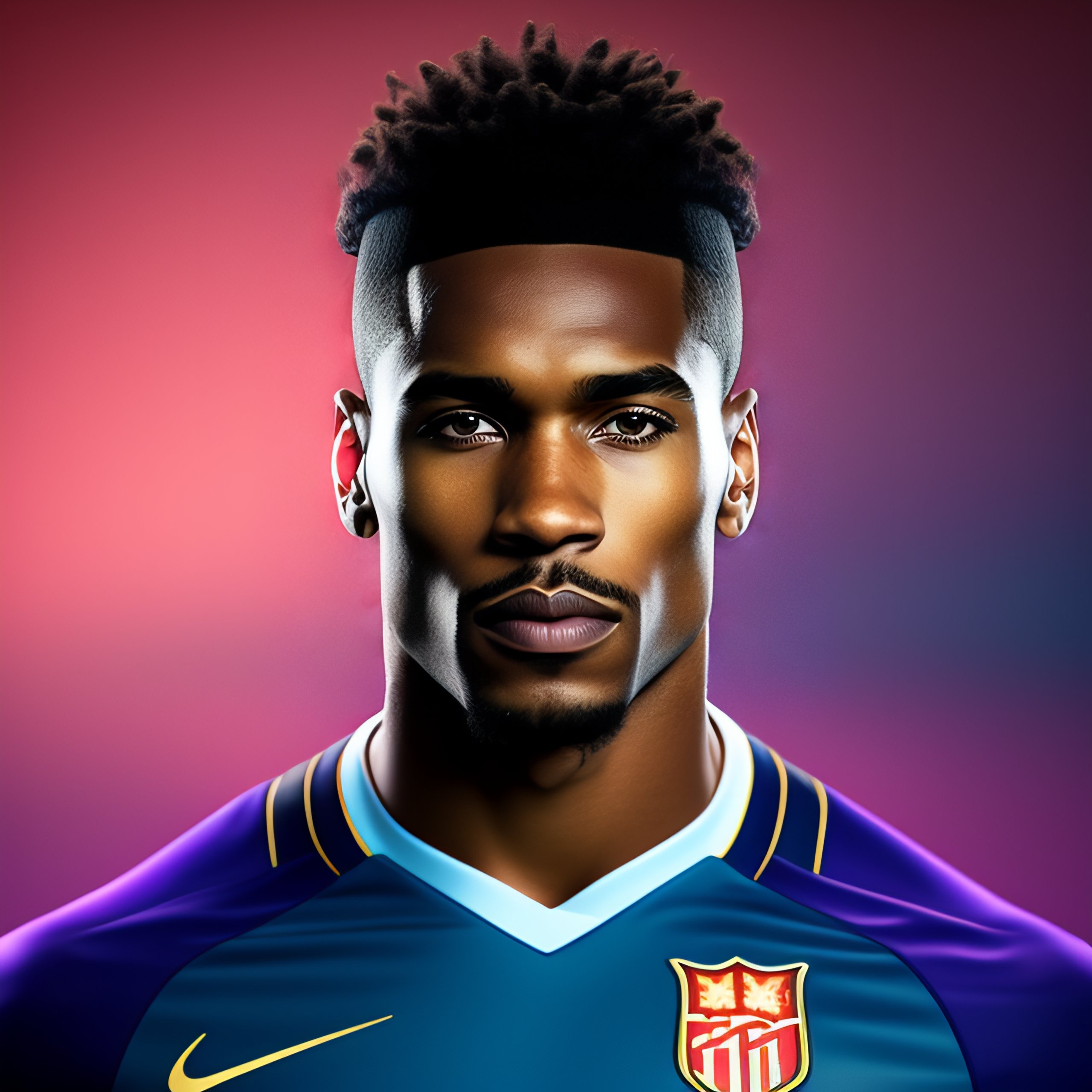 Lexica Soccer player avatar headshot for default avatar