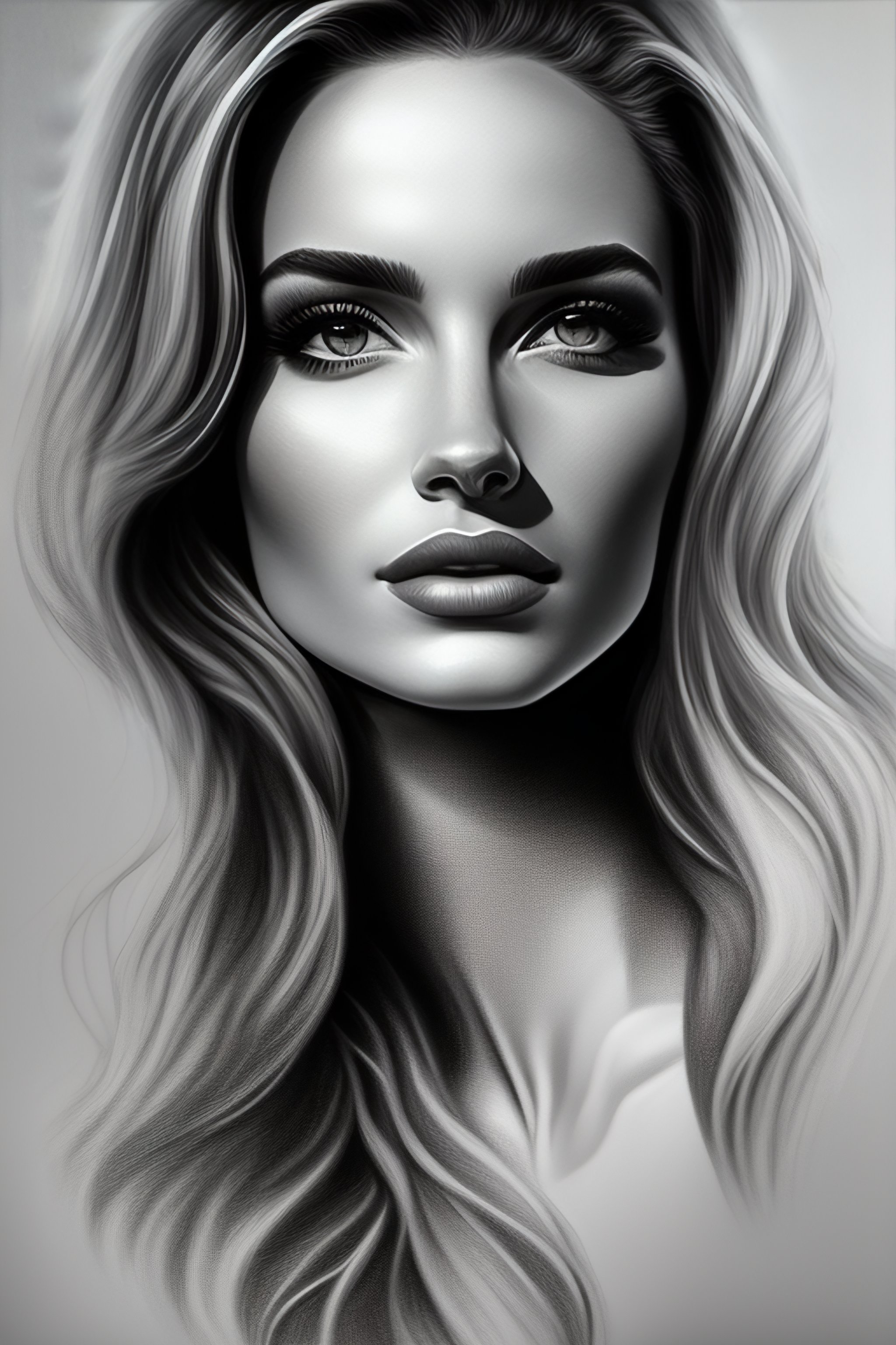 Lexica - ! dream drawing of a very beautiful woman, highly detailed ...