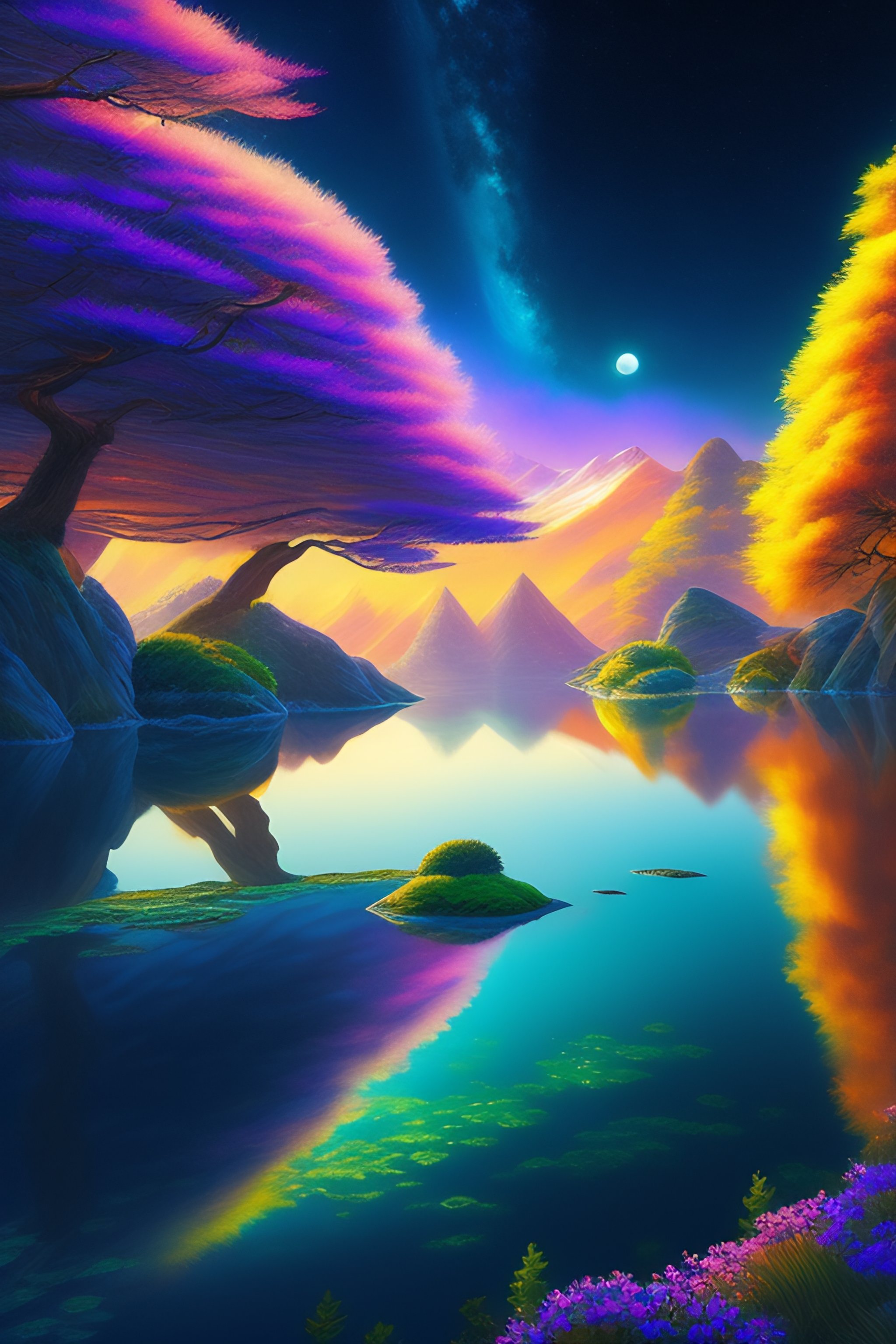 Lexica - Landscape anime, realistic and natural, , detailed full-color ...