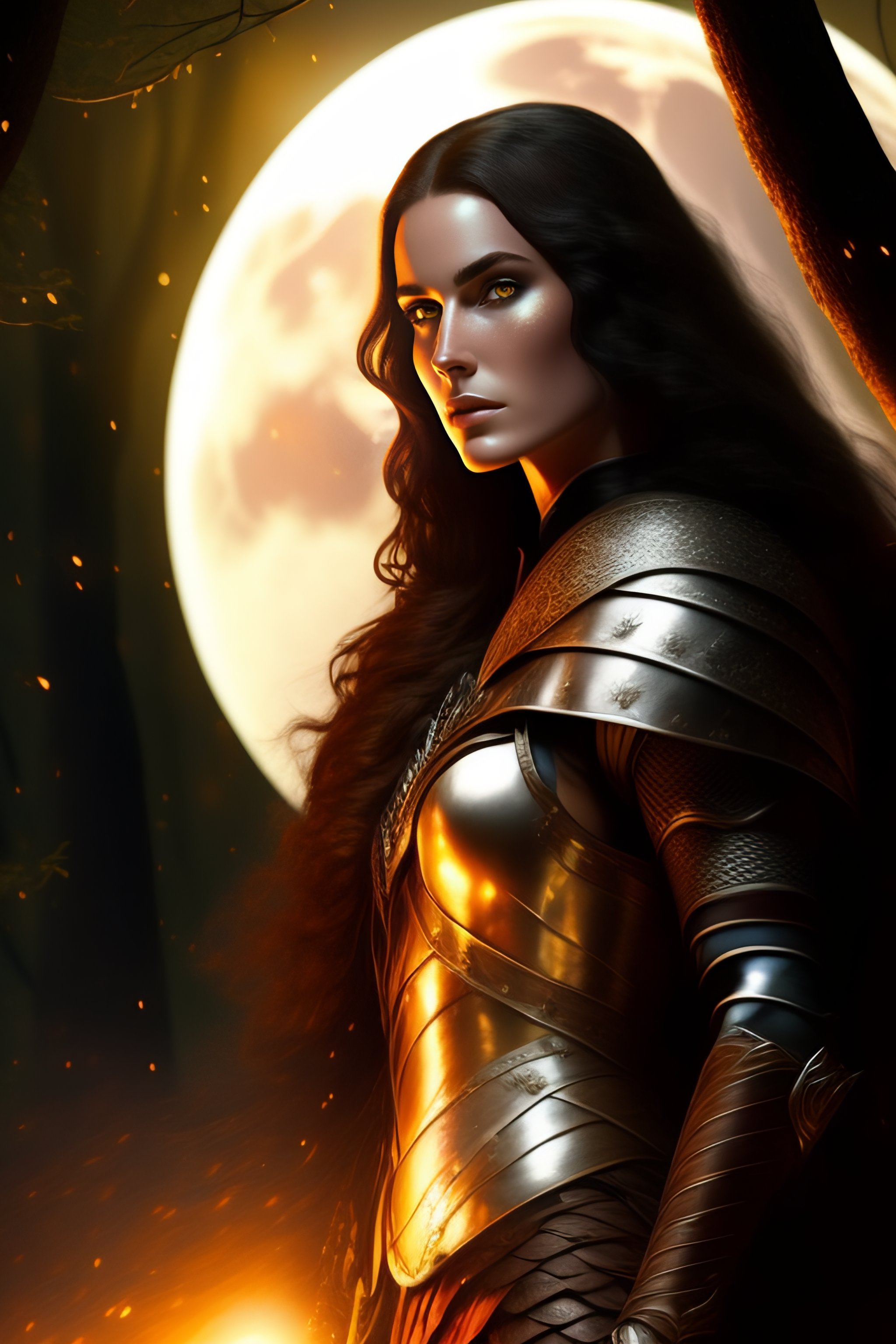 Medieval Warrior Lady Brown Medieval Warrior Lady Brown