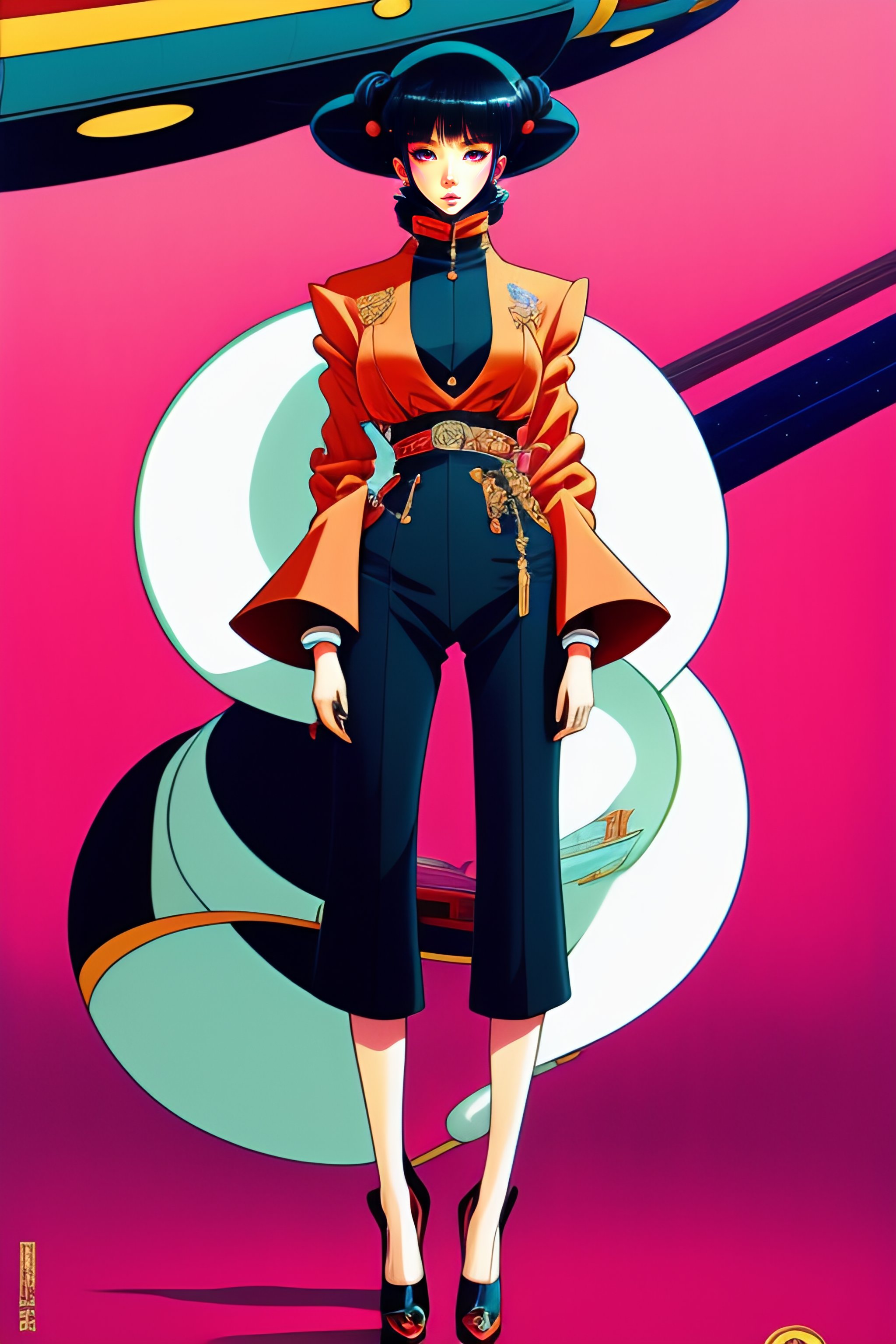 Lexica - Stylish haute couture outfit in the style of 90's vintage ...