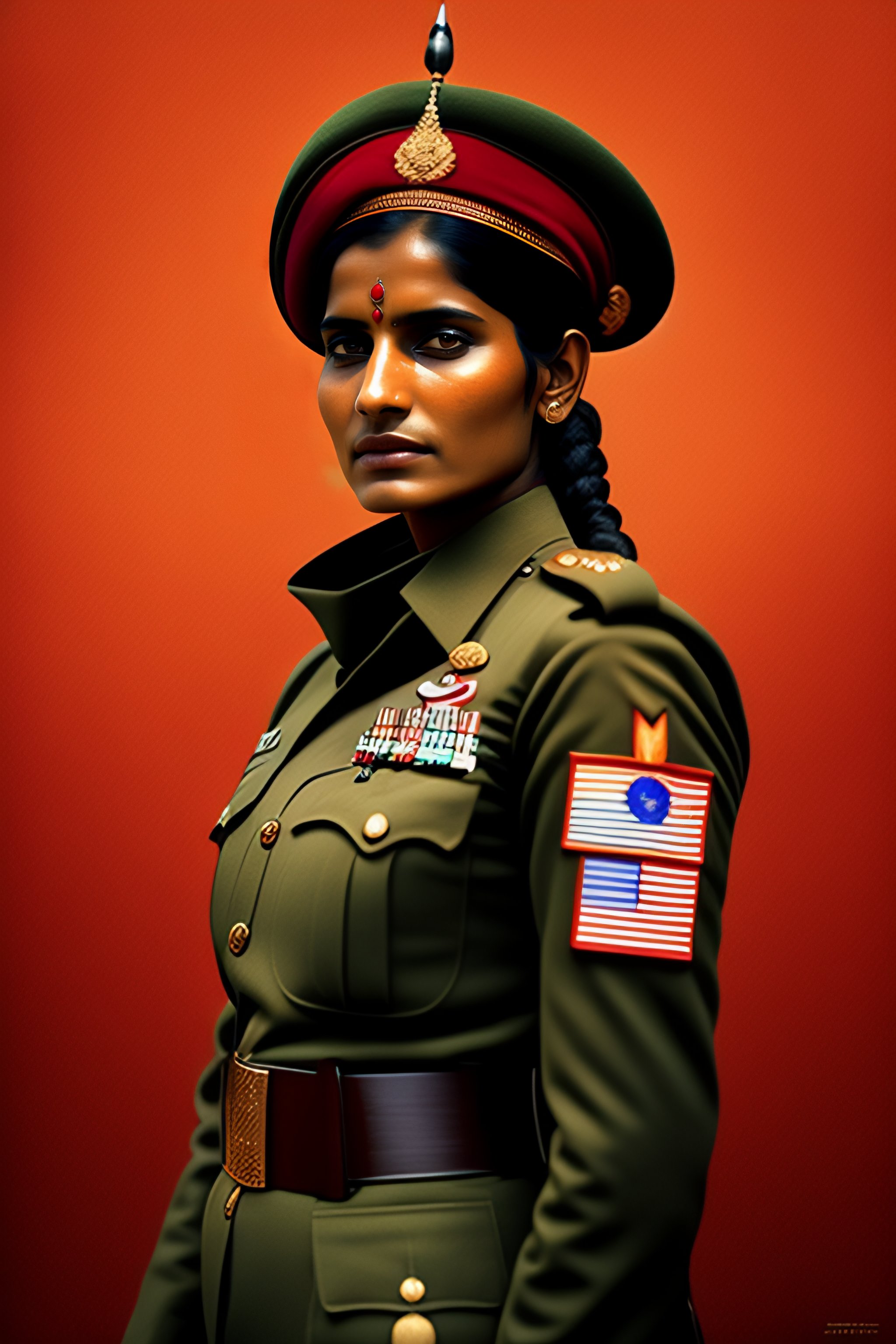 Lexica An Indian female soldier