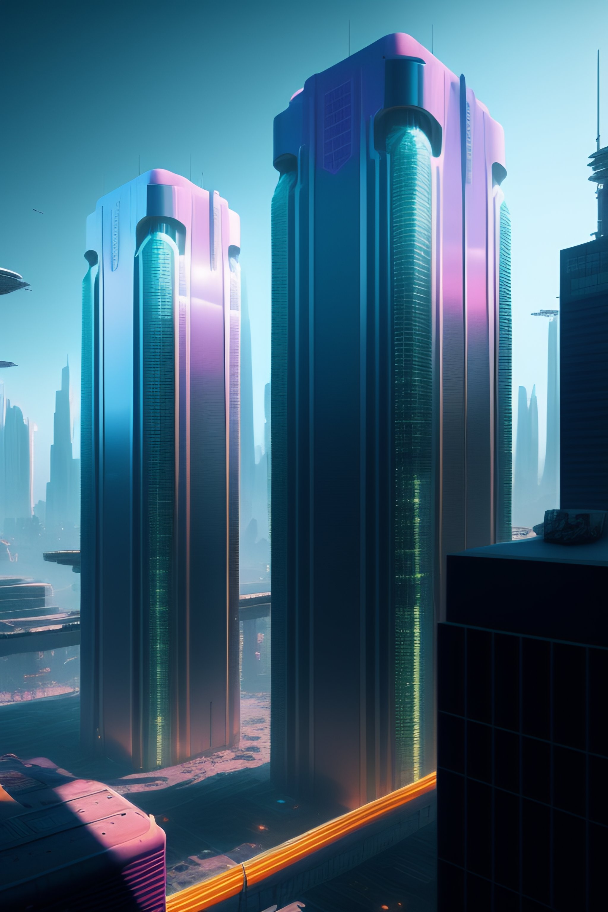 Lexica - Post apocopic cyberpunk city with , highly detailed ...