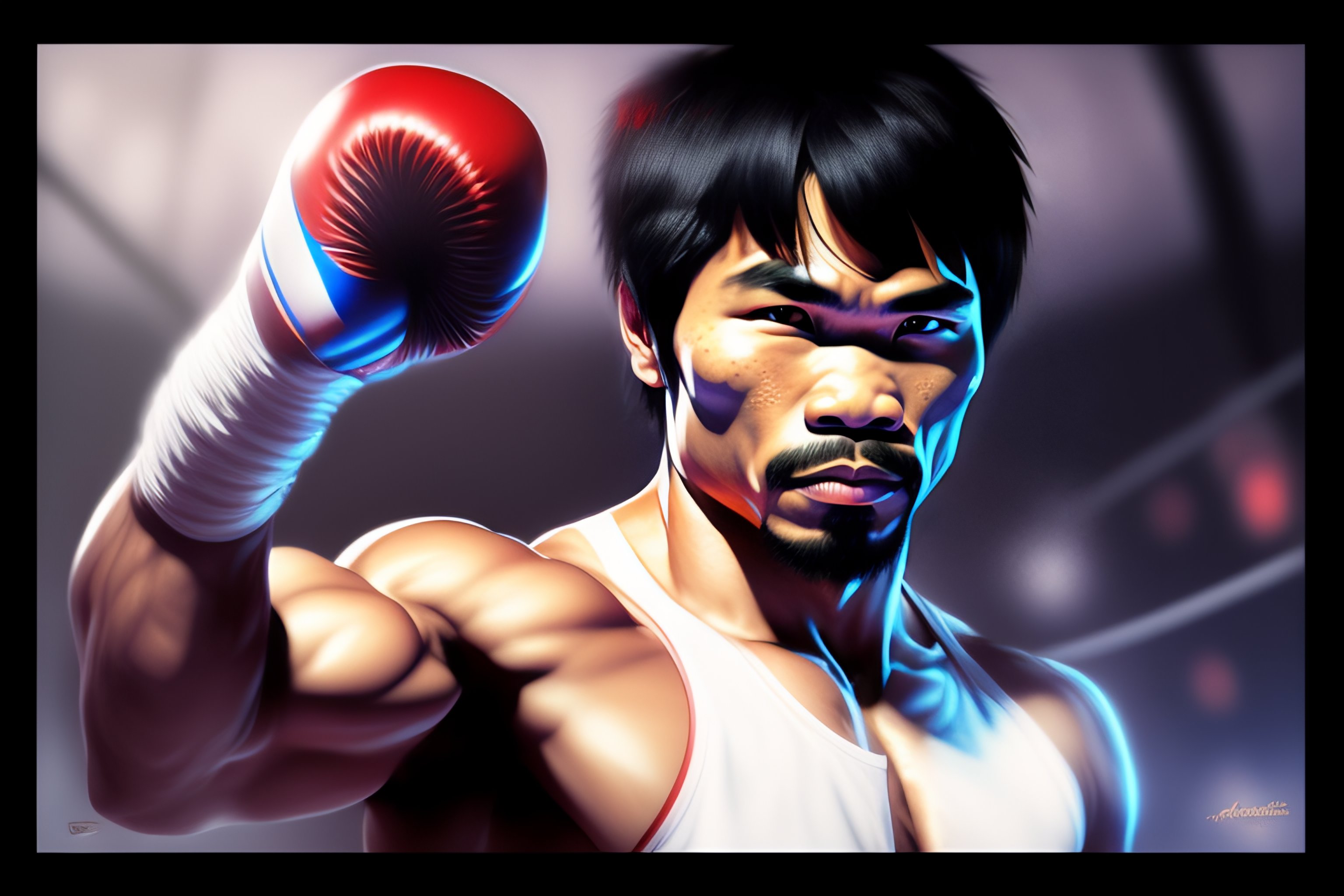 boxing stance anime