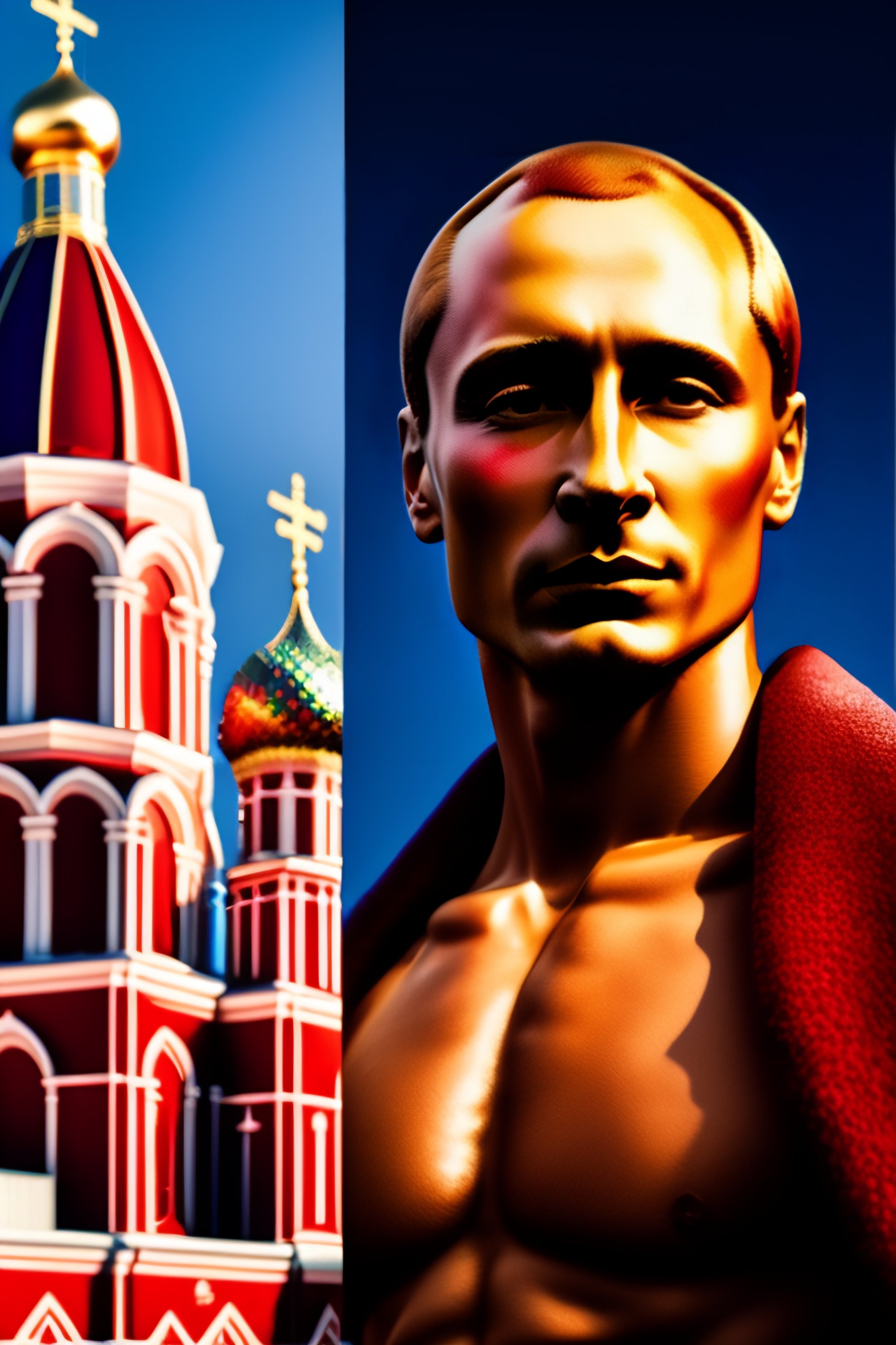 Lexica - Vladimir Putin portrait photo at red square gay pride parade ...
