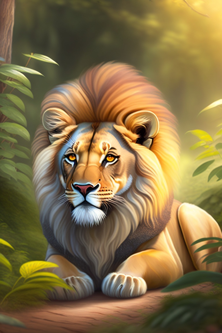 Lexica - Once upon a time, in the lush green jungle, there lived a ...