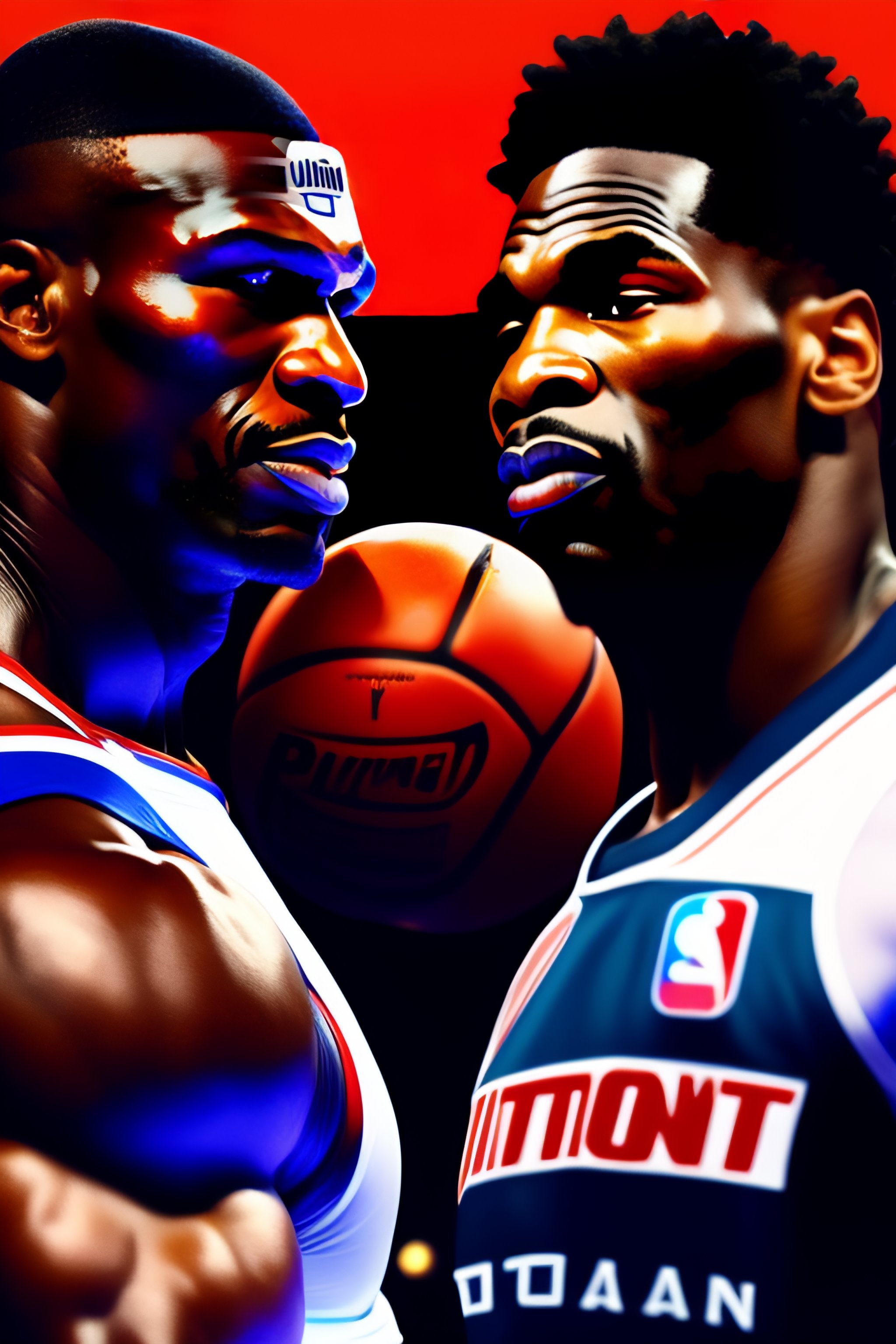 Lexica Detroit pistons fighting mike tyson on the moon