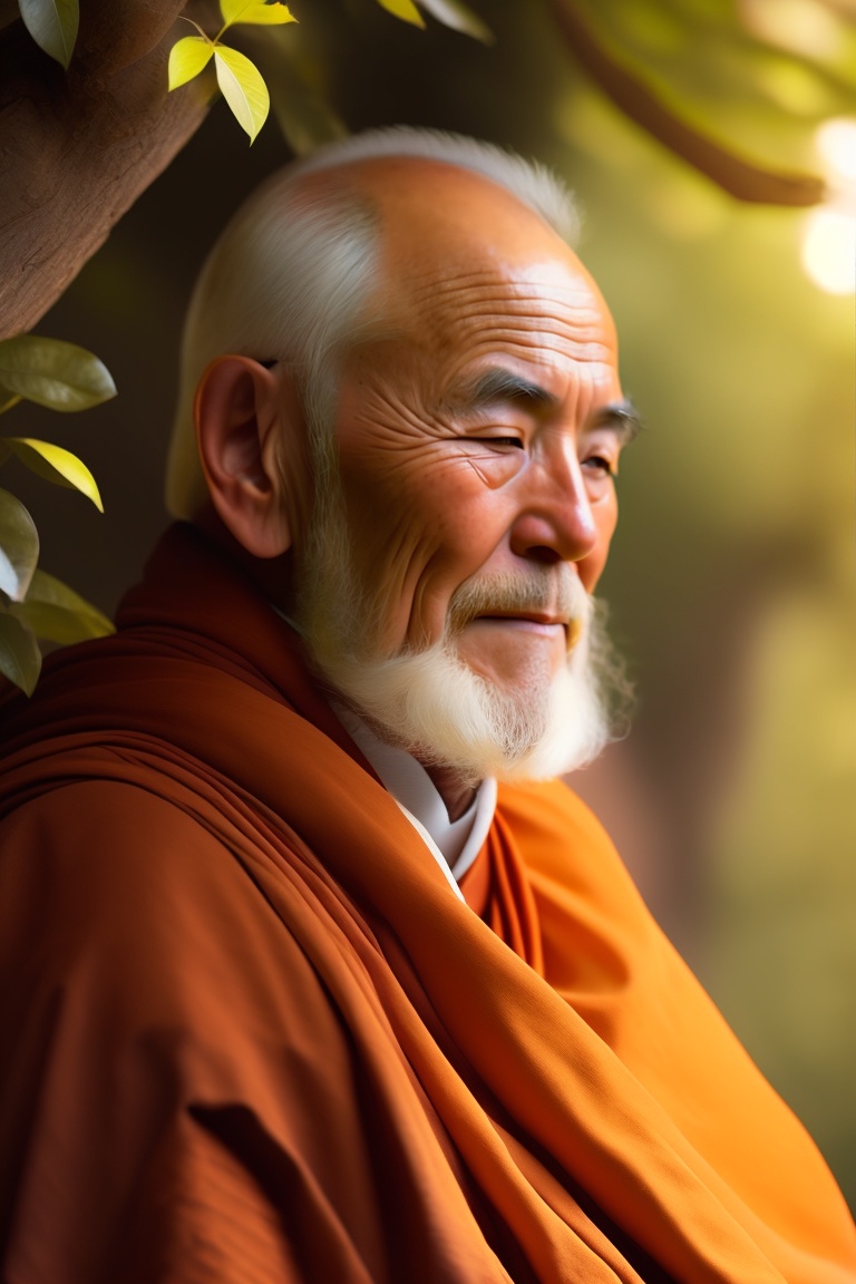 Lexica - Craft a compelling character profile for an elderly monk who ...