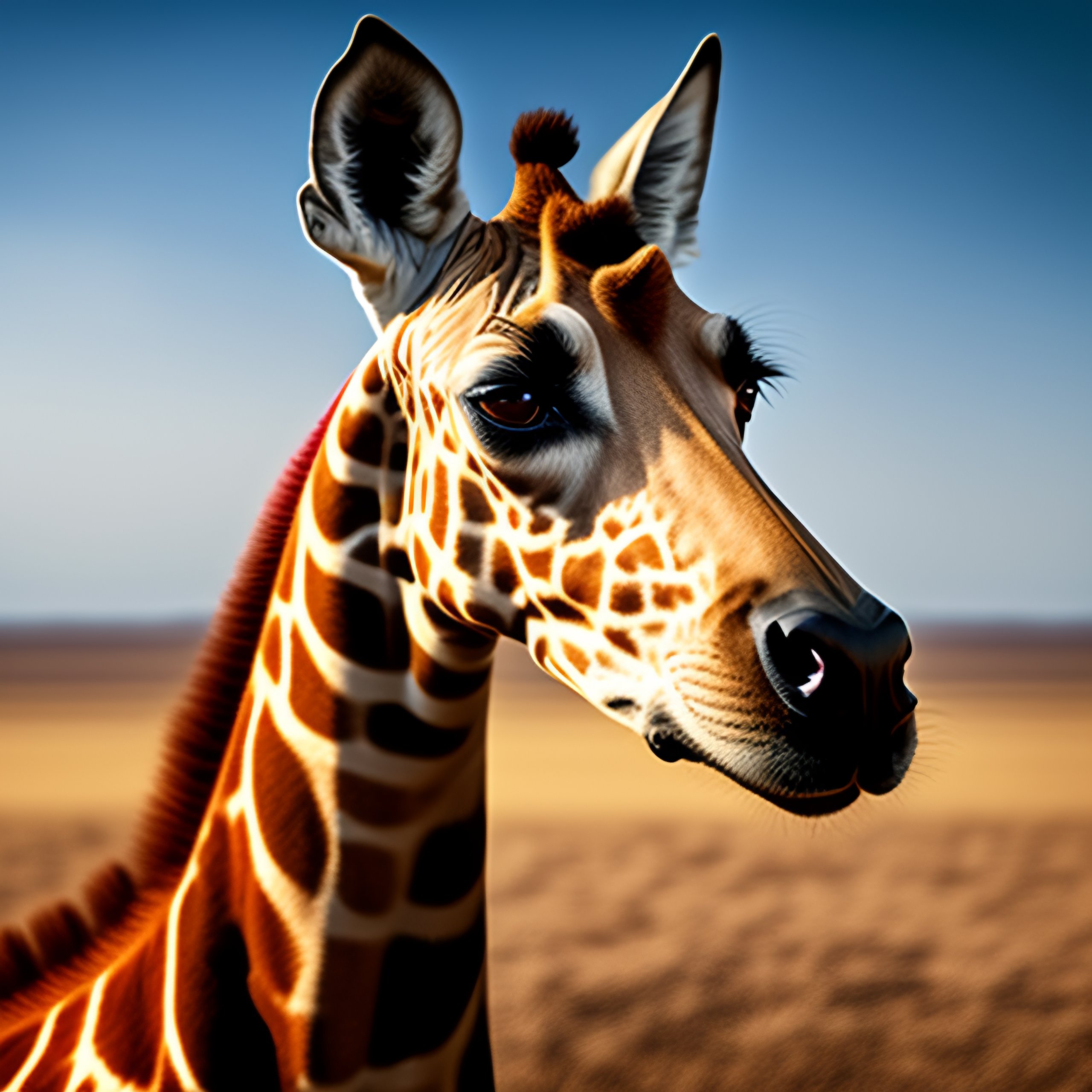 Lexica Amazing portrait of the elusive dog giraffe hybrid.