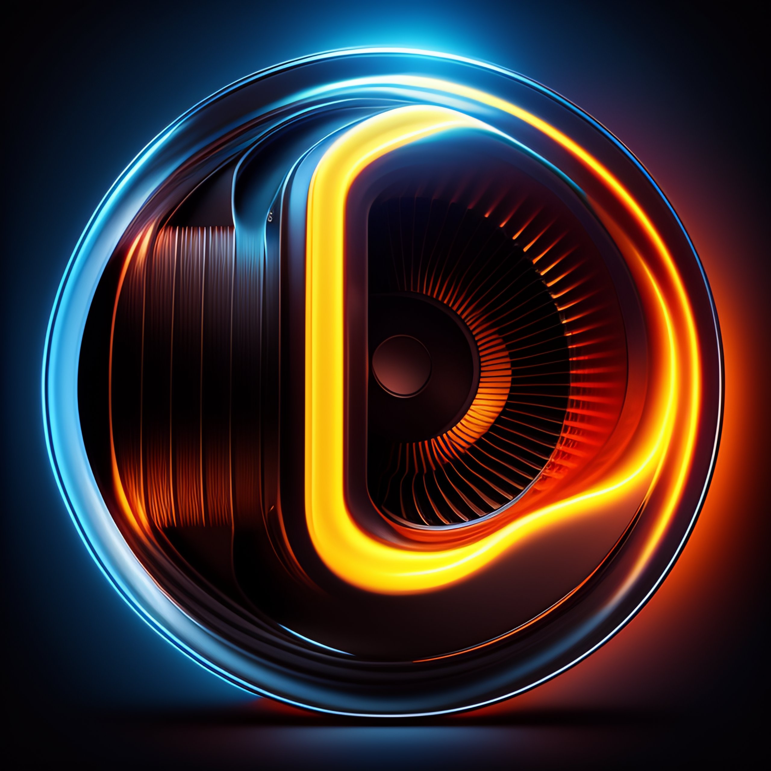 Lexica - Illustration of a car turbo engine at night 8k neon light ...
