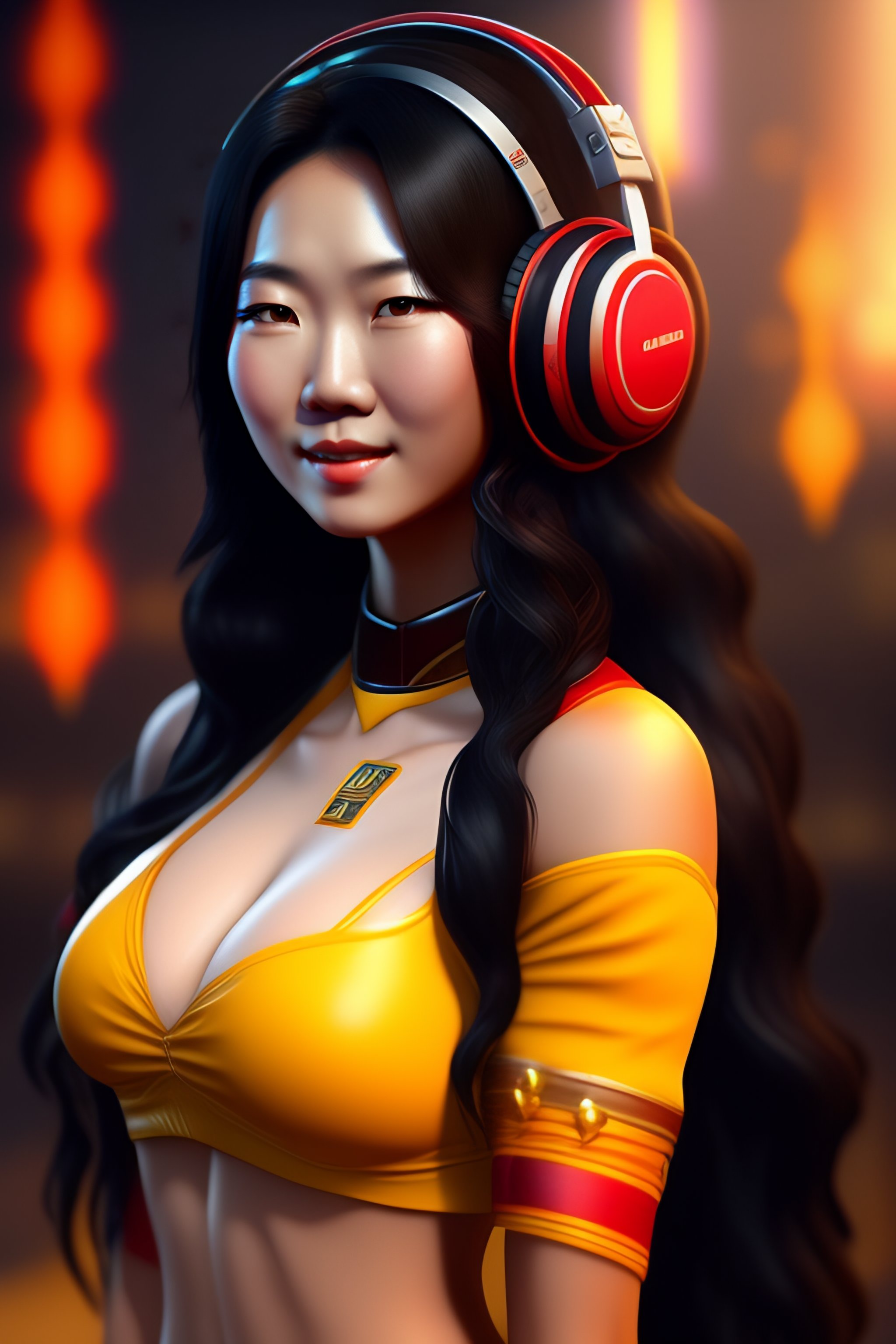 Lexica Asian Gamer Girl