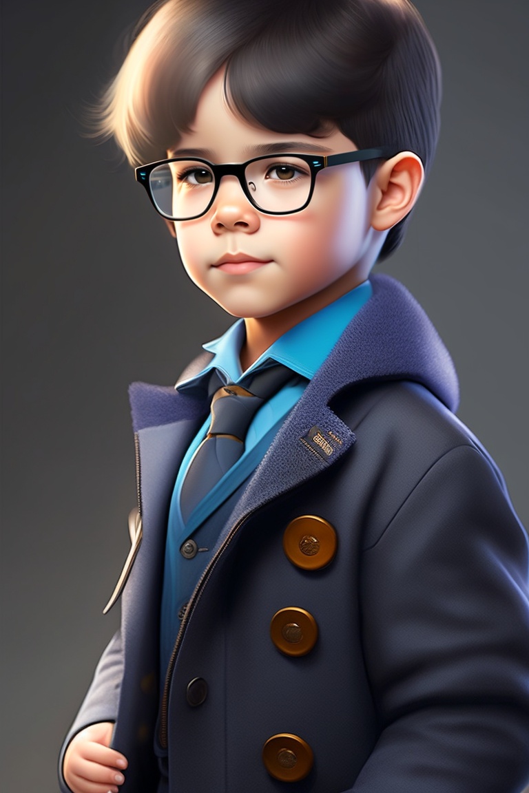 Lexica - Australian, eyeglasses, black hair beautiful boy,with coatpant