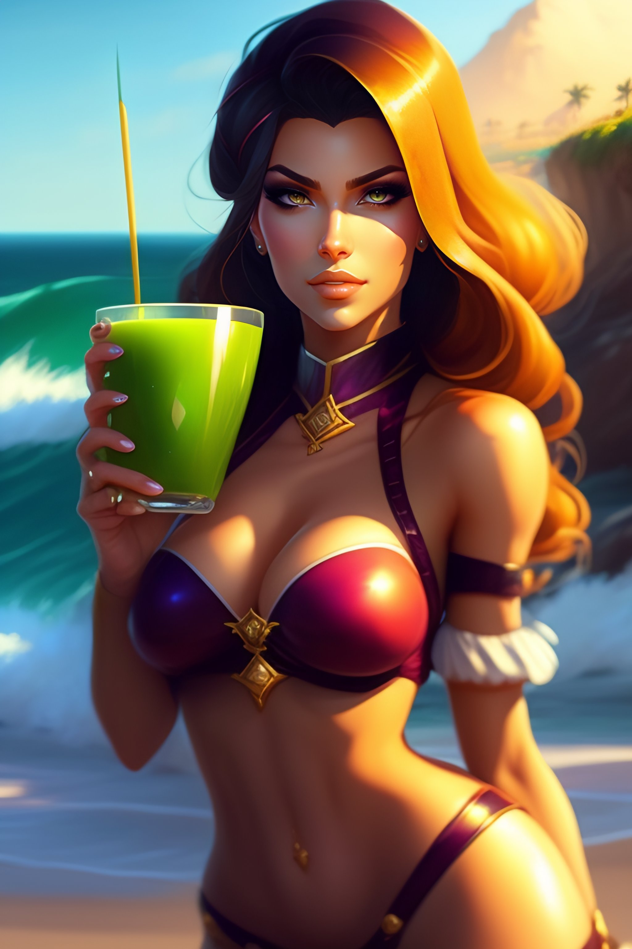 Lexica - Portrait lady miss fantasy art heartstone Video game icon, 3d game  art gta cover , official fanart behance hd artstation by Jesper Ejsing, b...