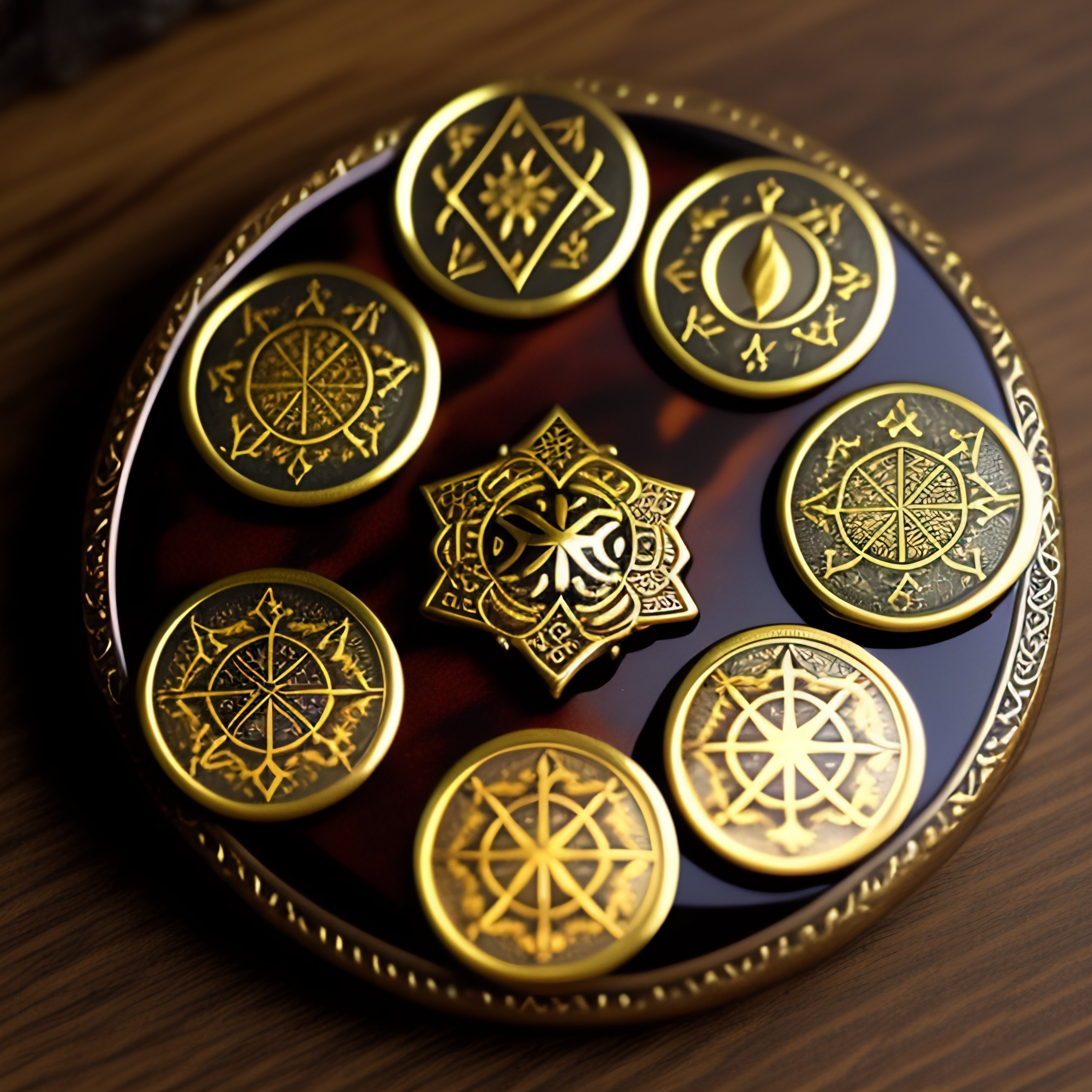 Lexica - Pentacles coins tarot Arcane Divination Esoteric Realistic ...