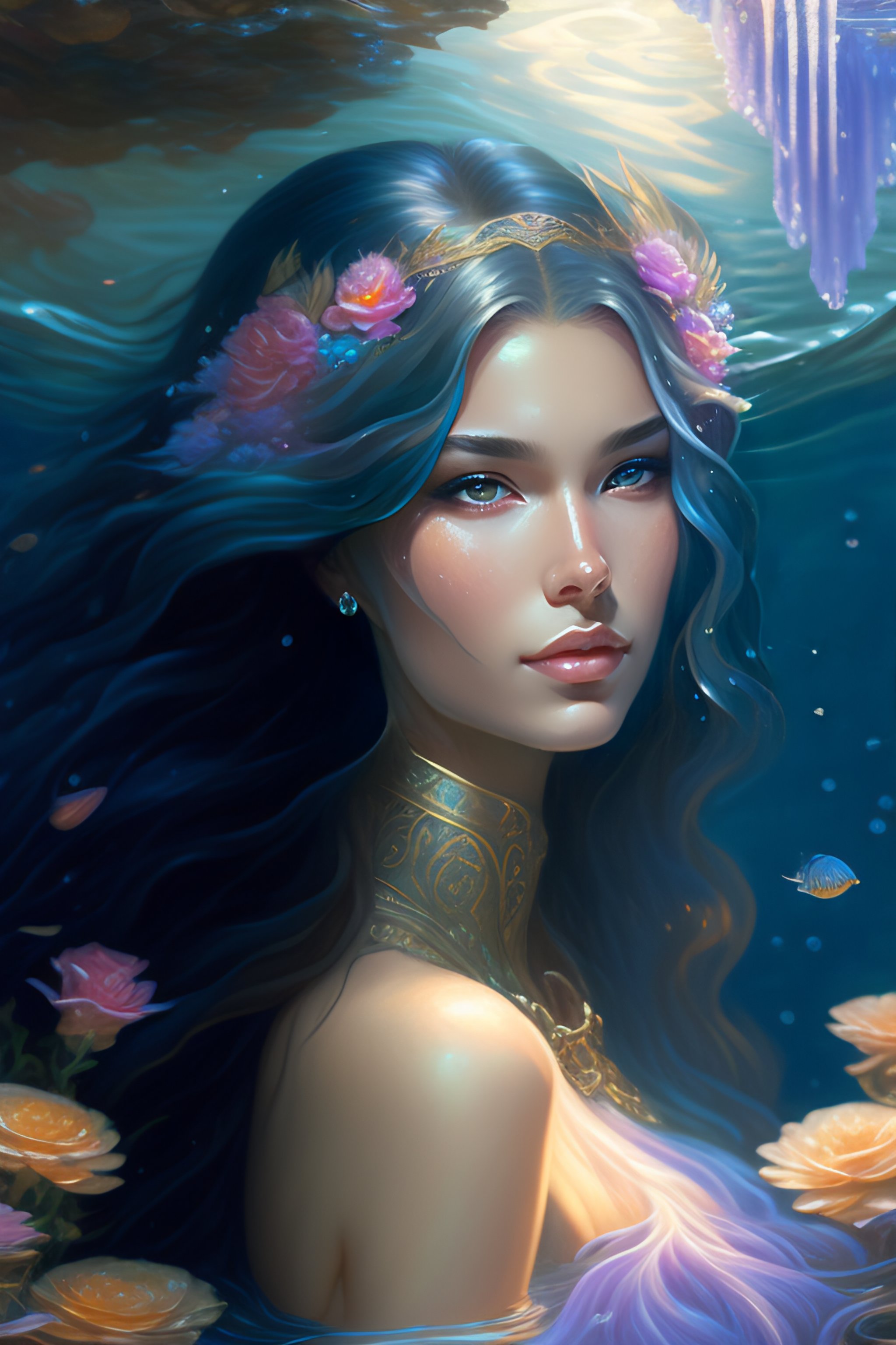 Lexica - Sharp detailed backdrop and scenery Lisa frank portrait of a ...