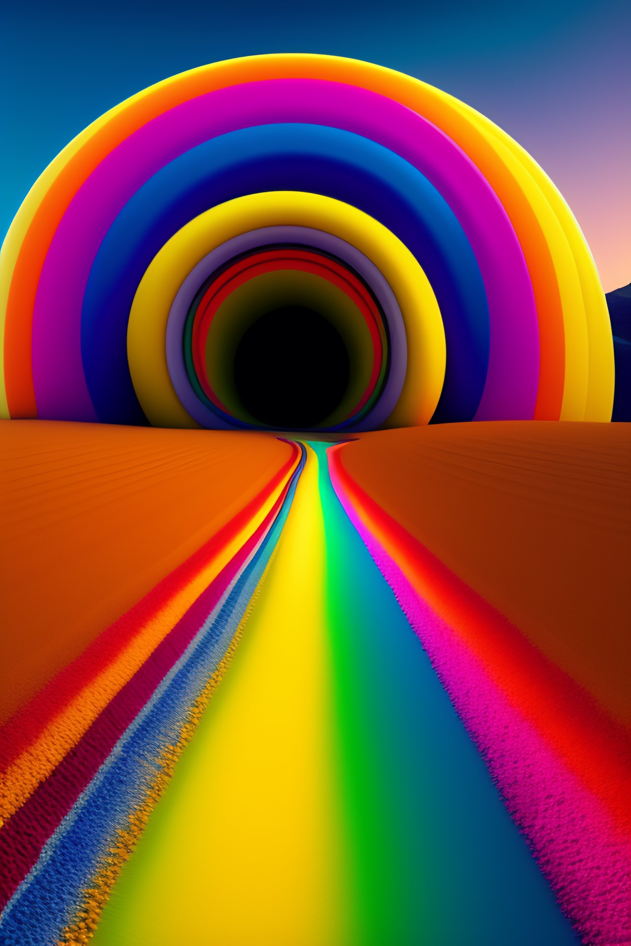 Lexica - The colorful image is a riot of color, with every shade of the ...