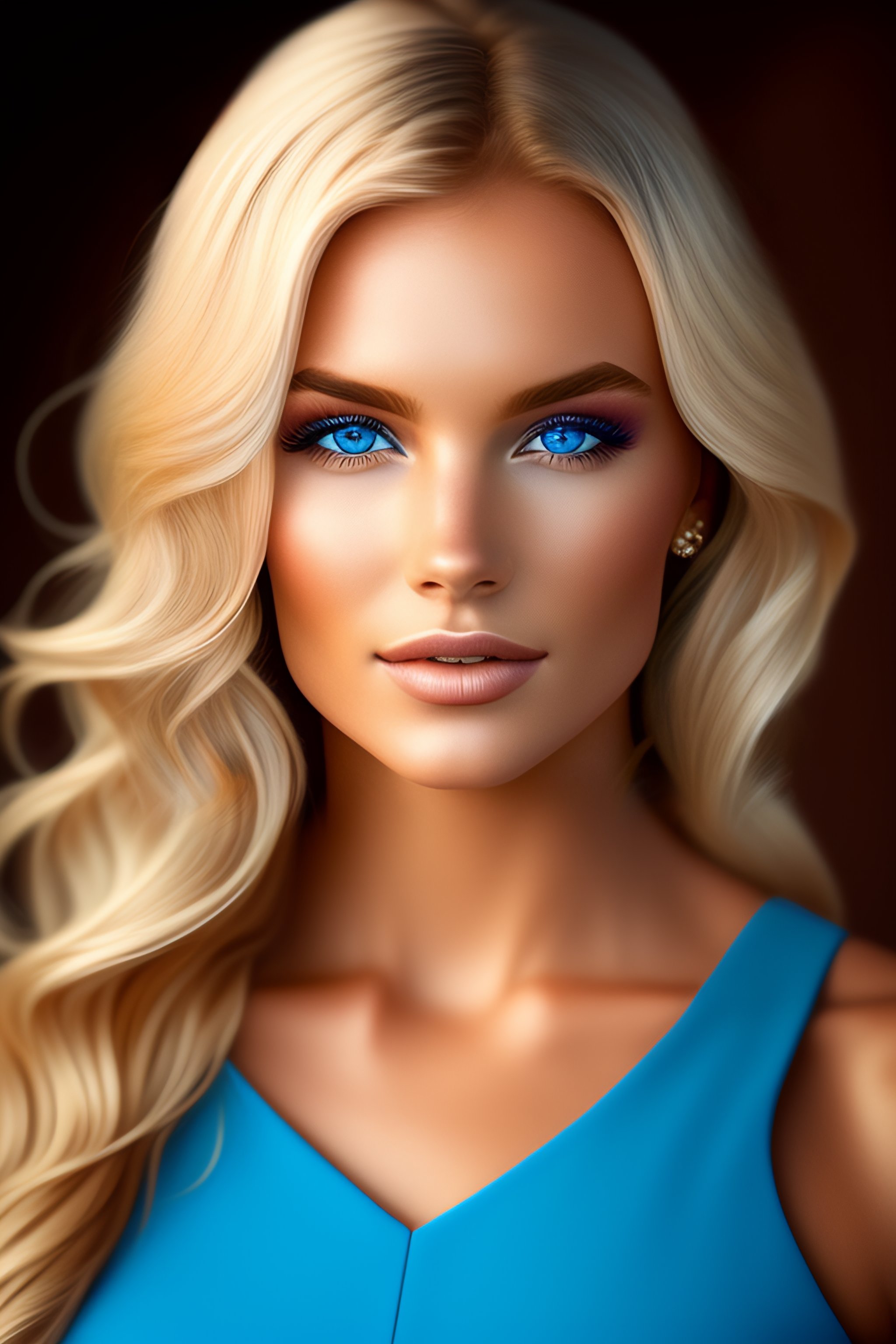 Lexica - Beautiful girl blonde hair blue eyes, ultra realistic