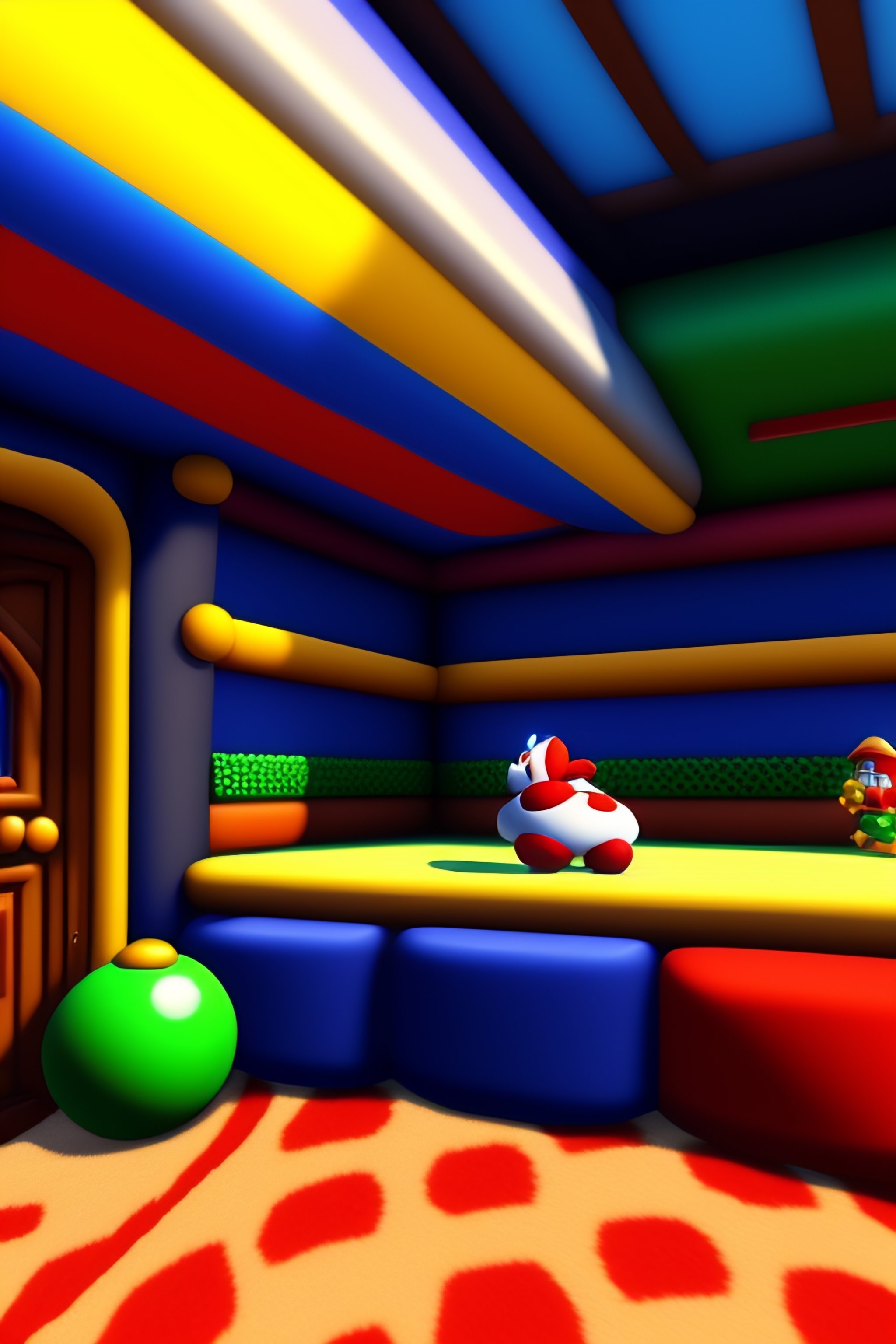 Lexica   Super Mario, One Floor Foot Center, Pixar Style, 3d Style