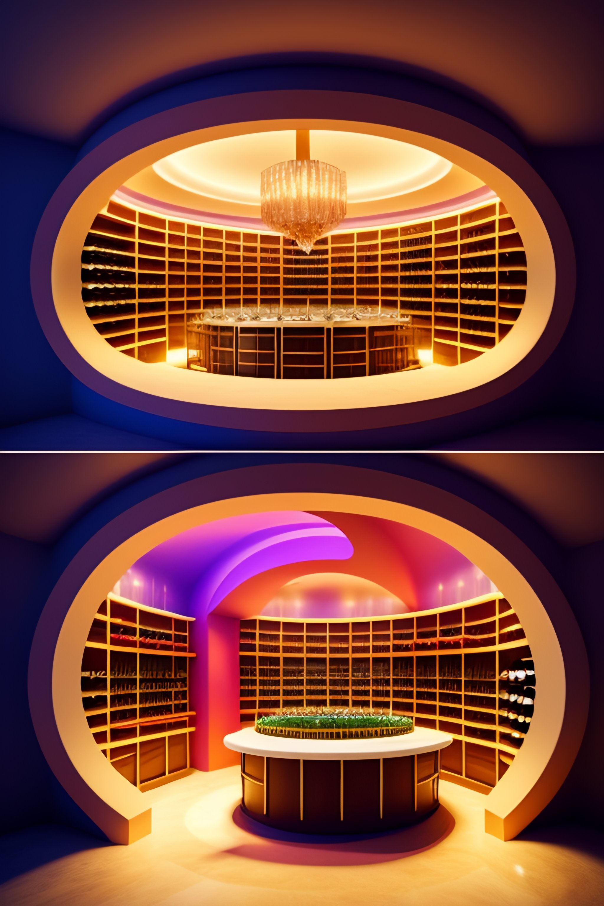 Lexica - Restaurant design, wine cellar, Interior Design in the style ...