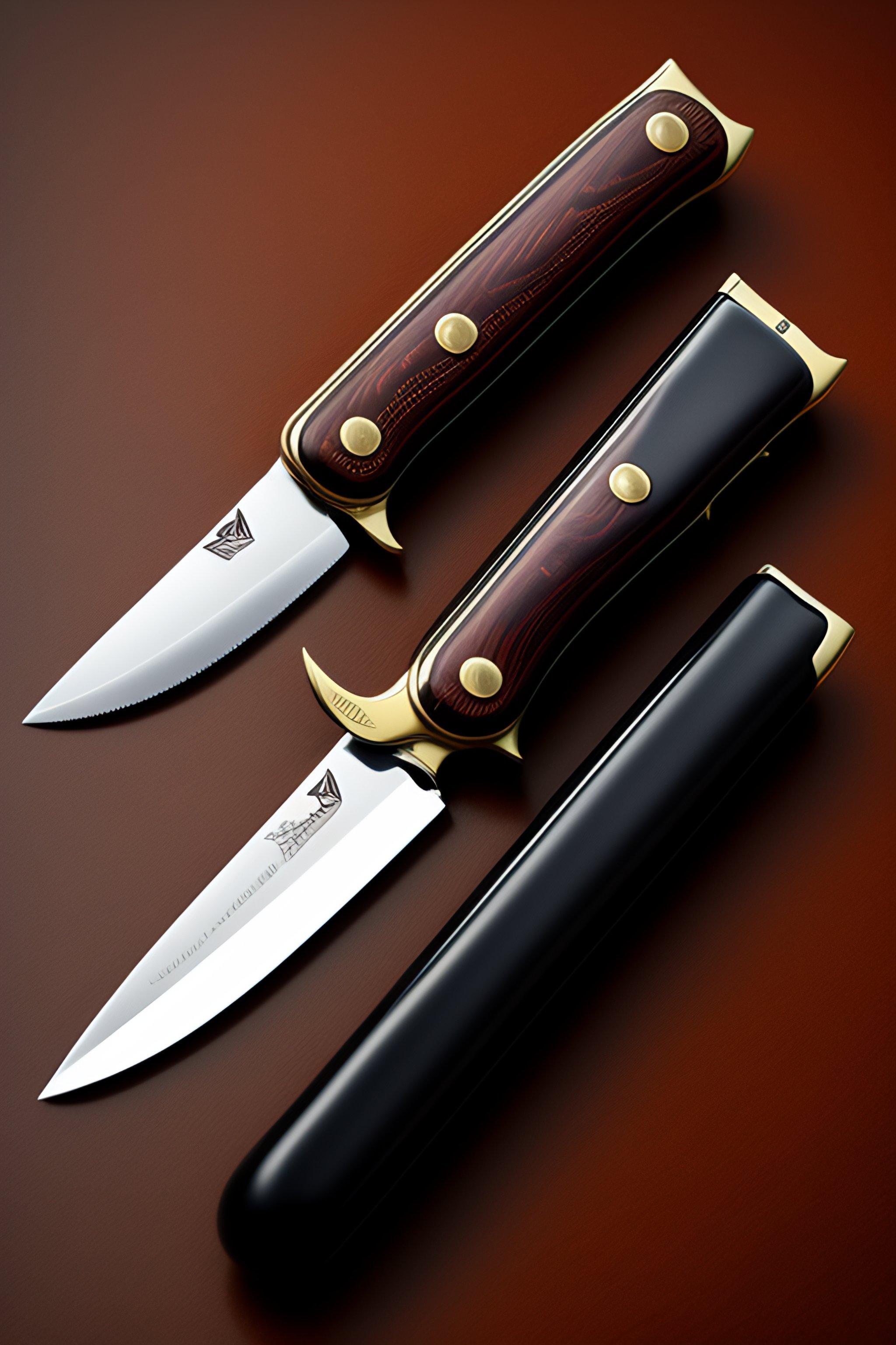 Lexica Vintage ,OKAPI foldable ratchet knife with blade shine