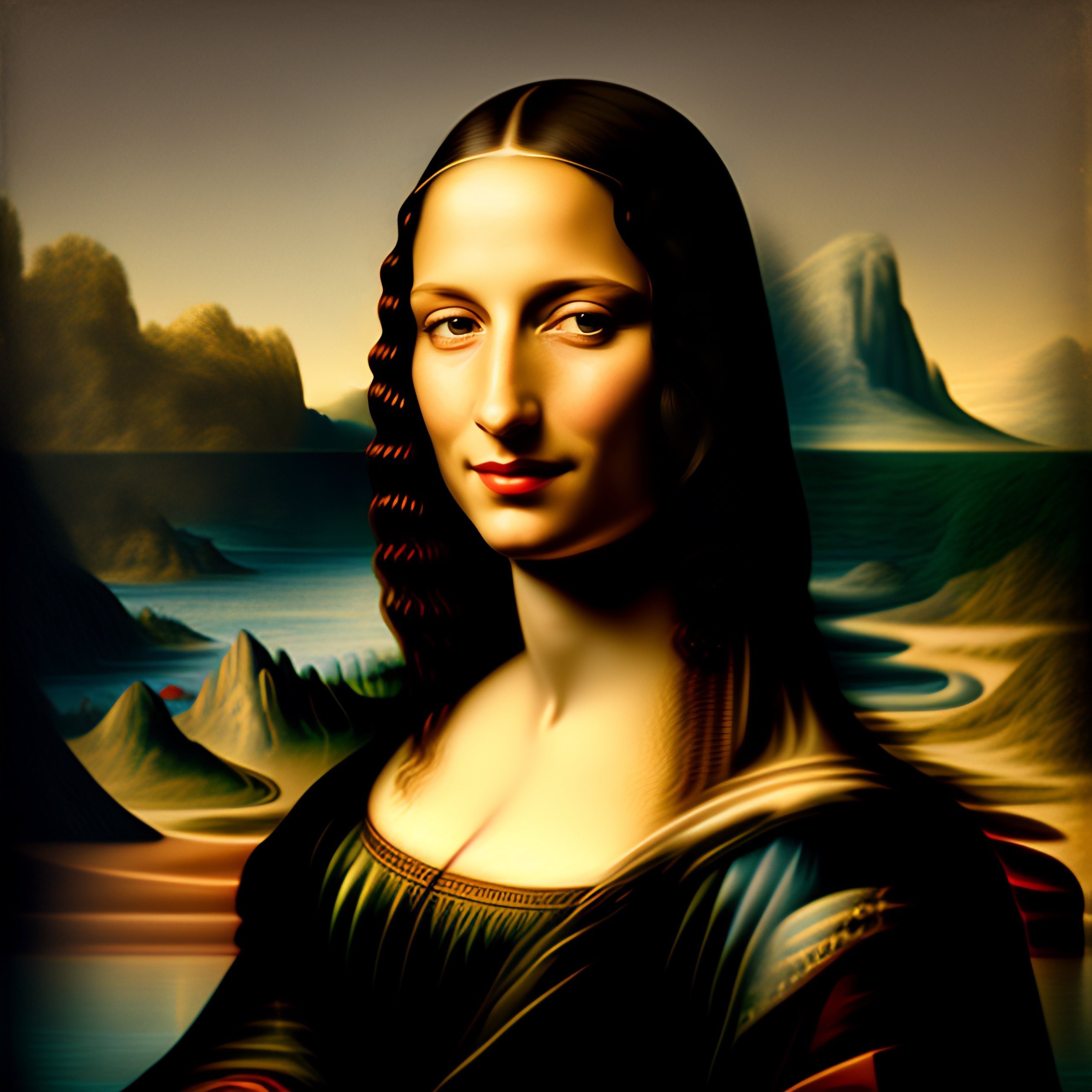 Lexica - The Mona Lisa smoking