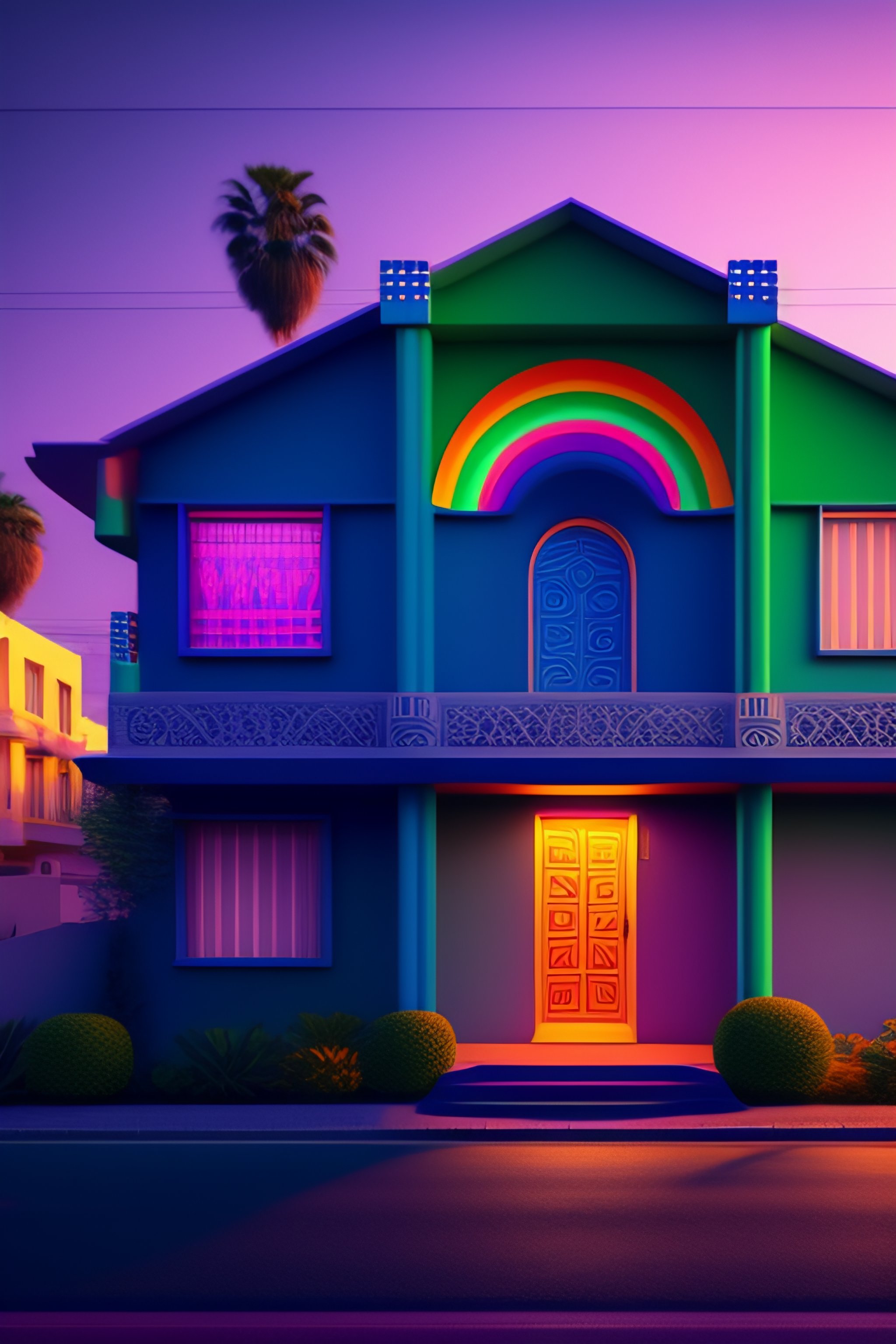 Lexica - The most psychedelic geometric patterned neighborhood ...