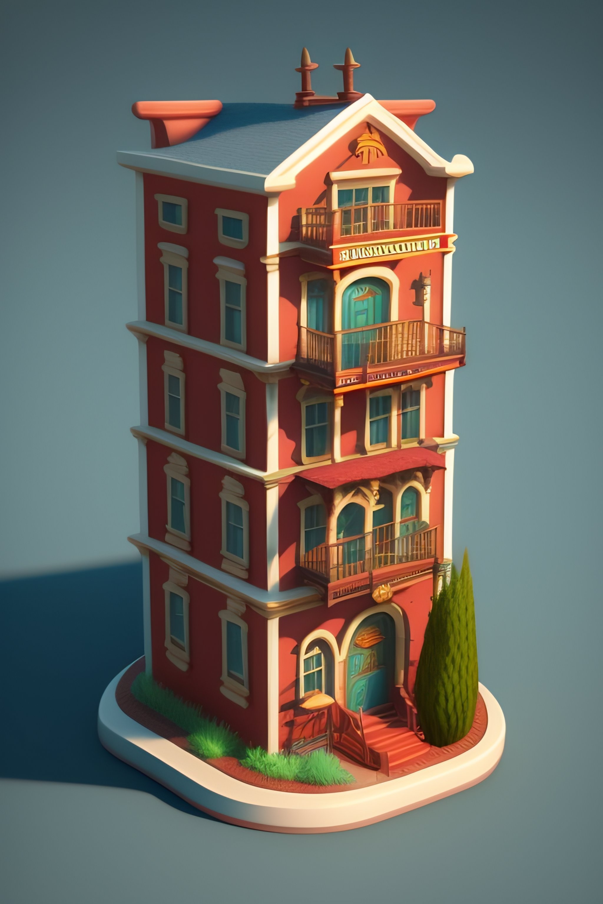 Lexica - 3d stylized game little building