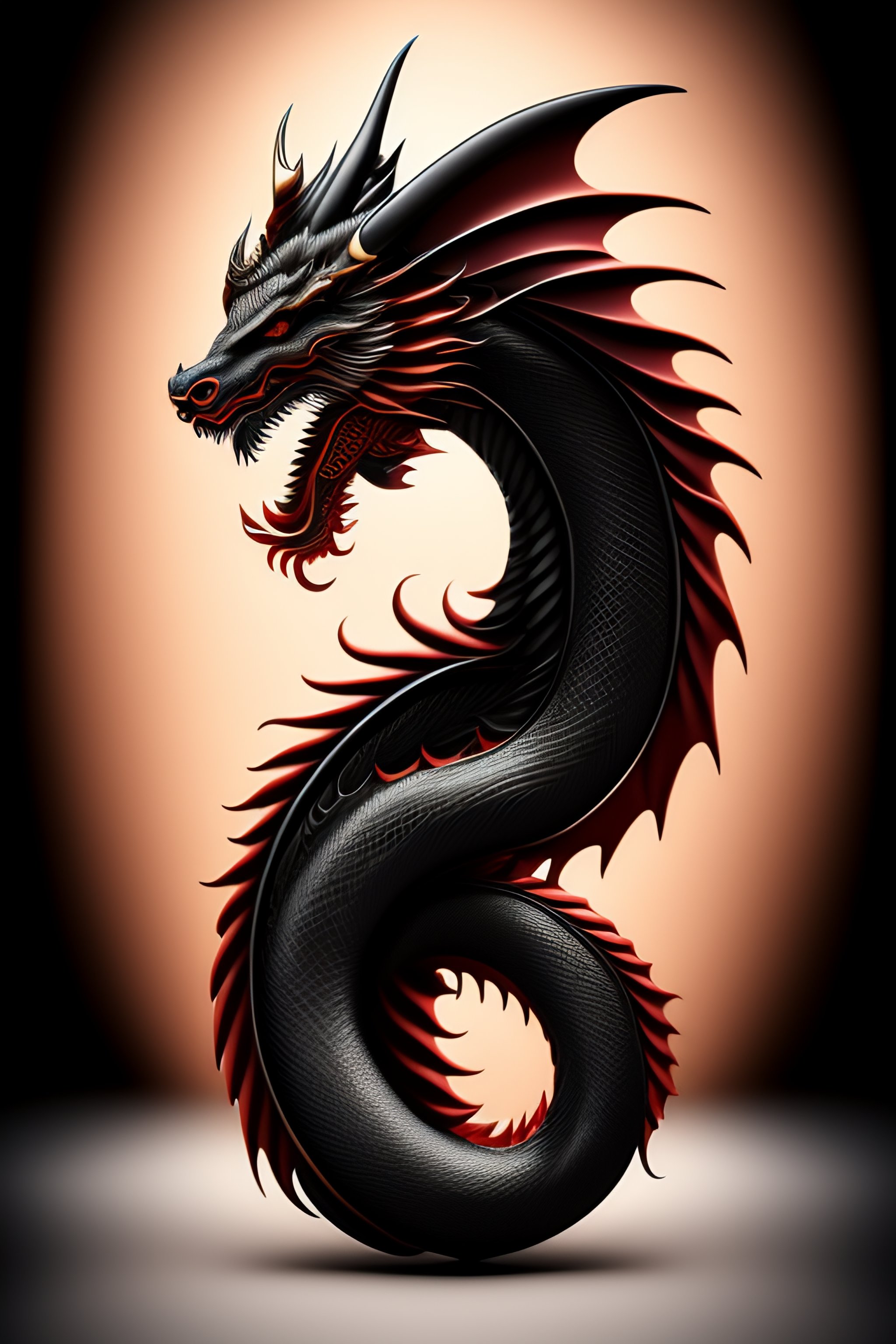 Lexica - Dragon tattoo around arm