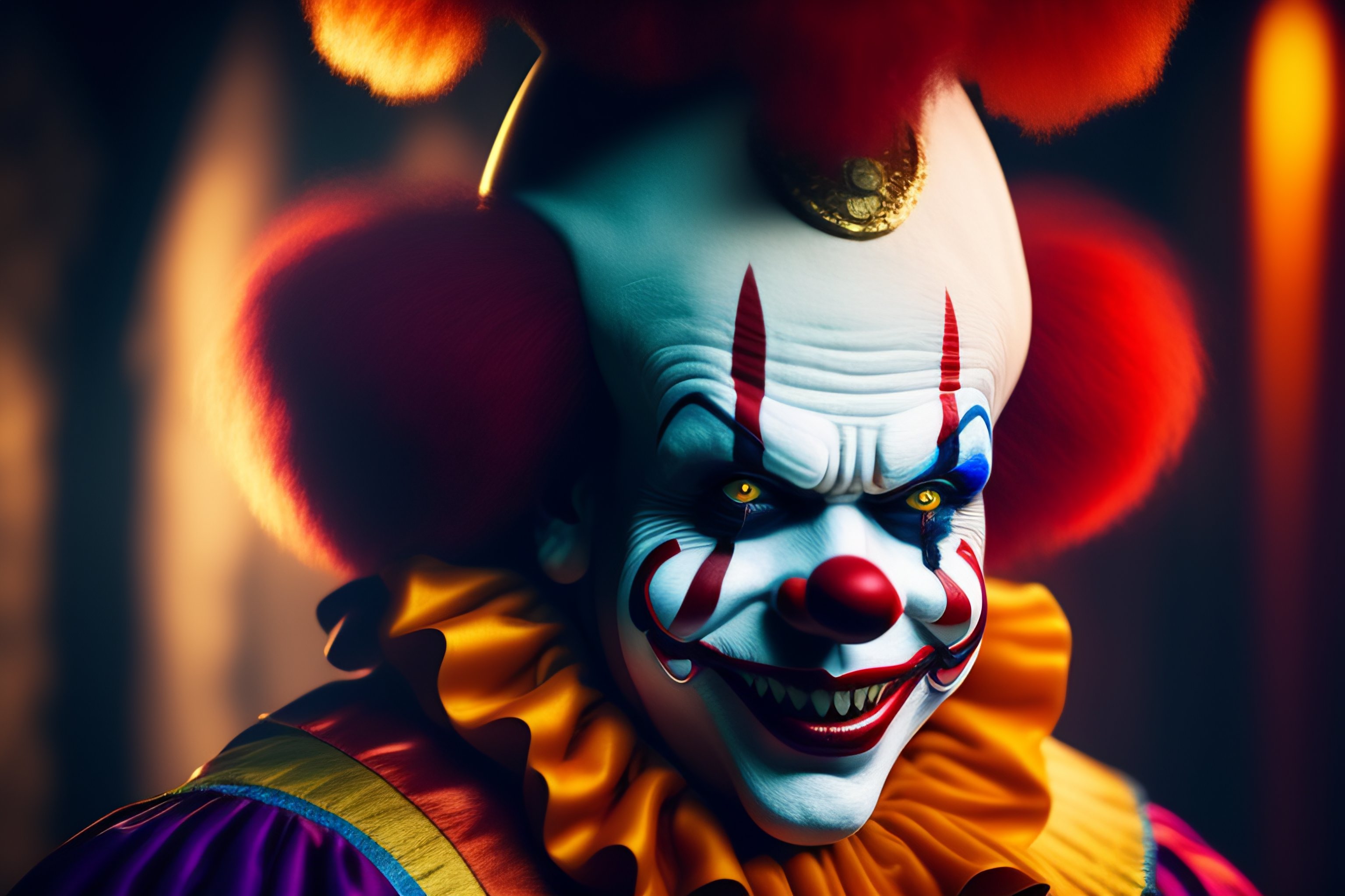 Lexica - Clown, pennywise, payaso it movie, realismo, realista, 4k, hq ...