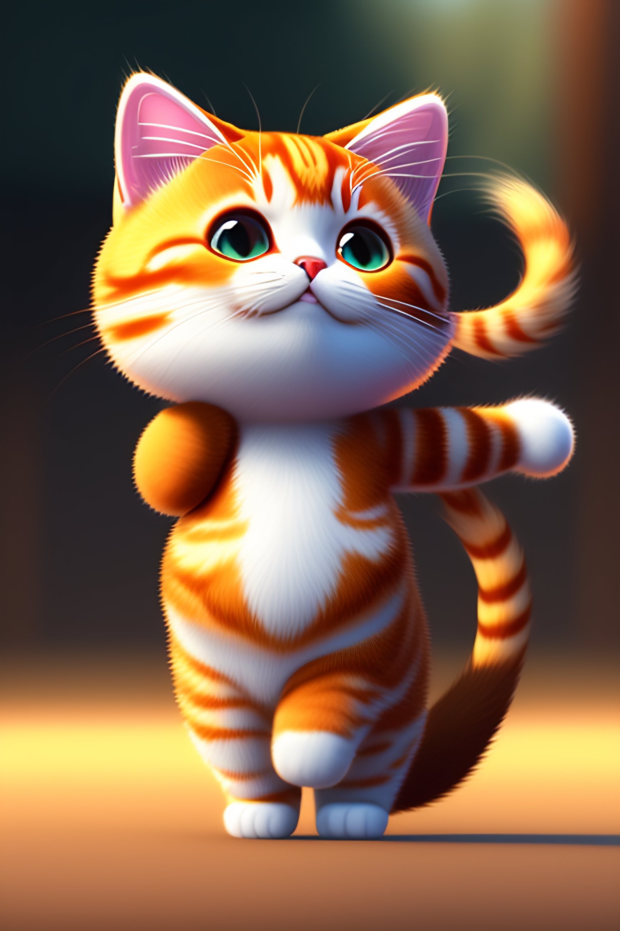 Lexica - Cute chibi cat dancing