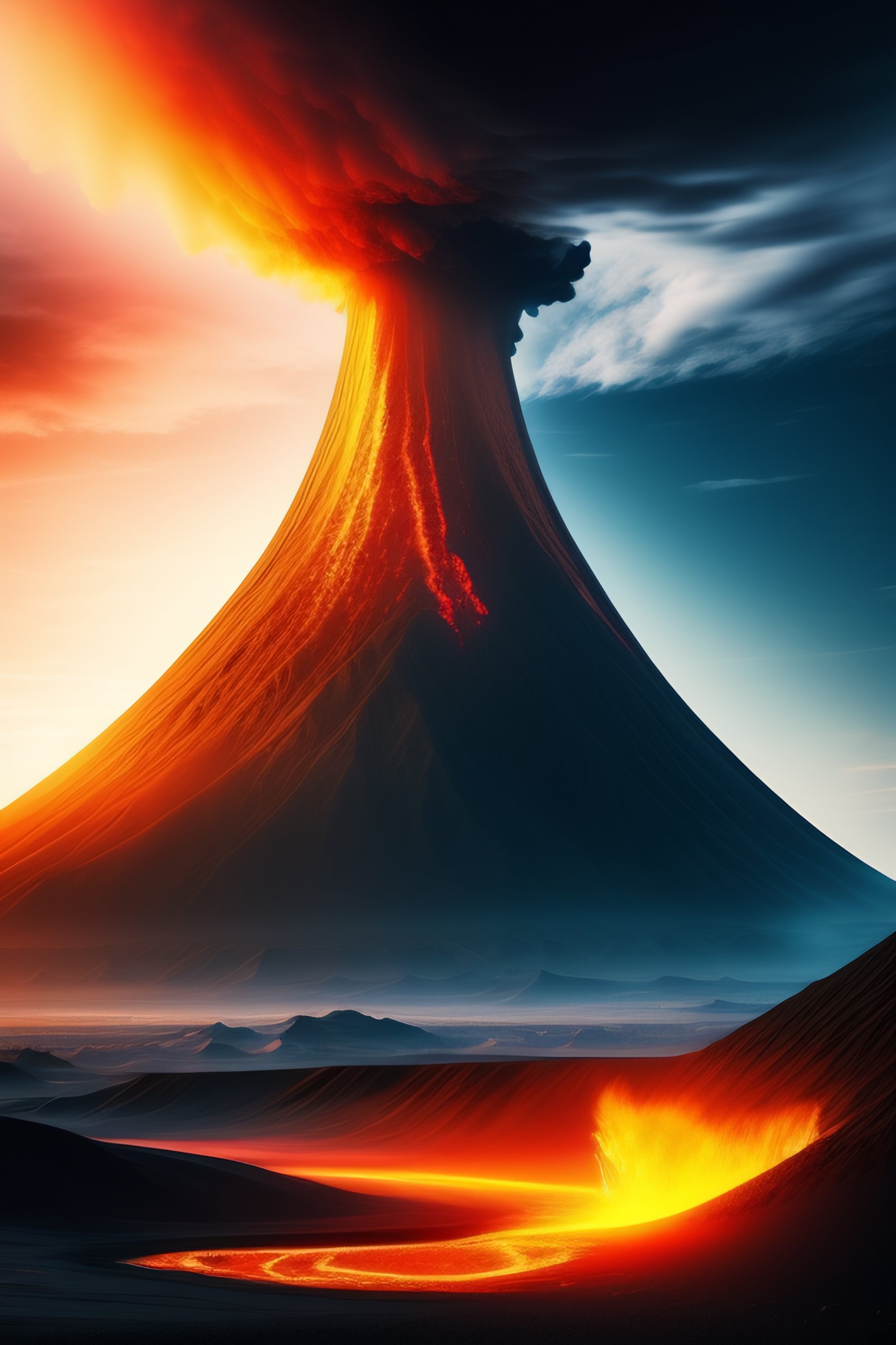 volcano eruption wallpaper hd