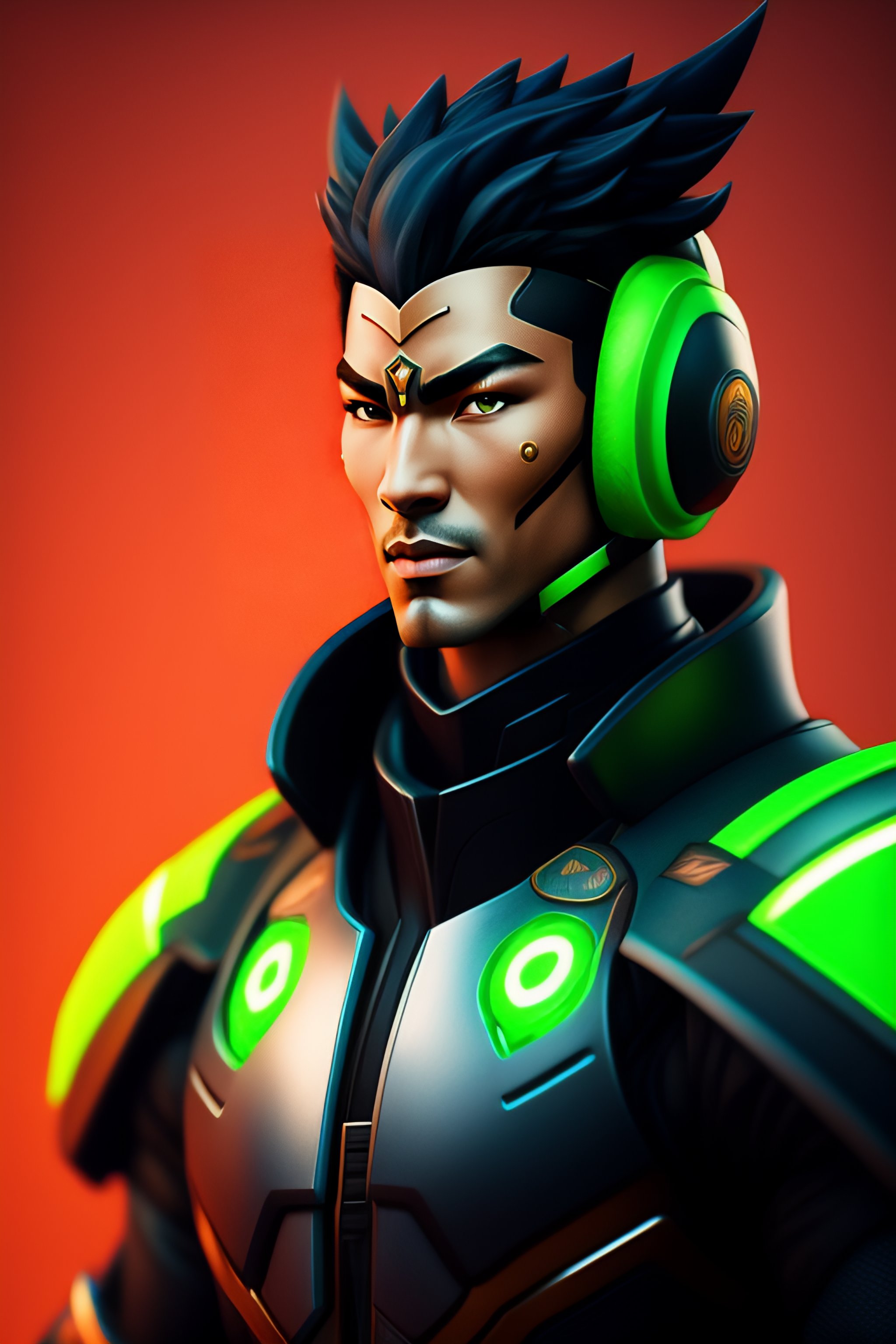 Lexica - Portrait of Genji Overwatch