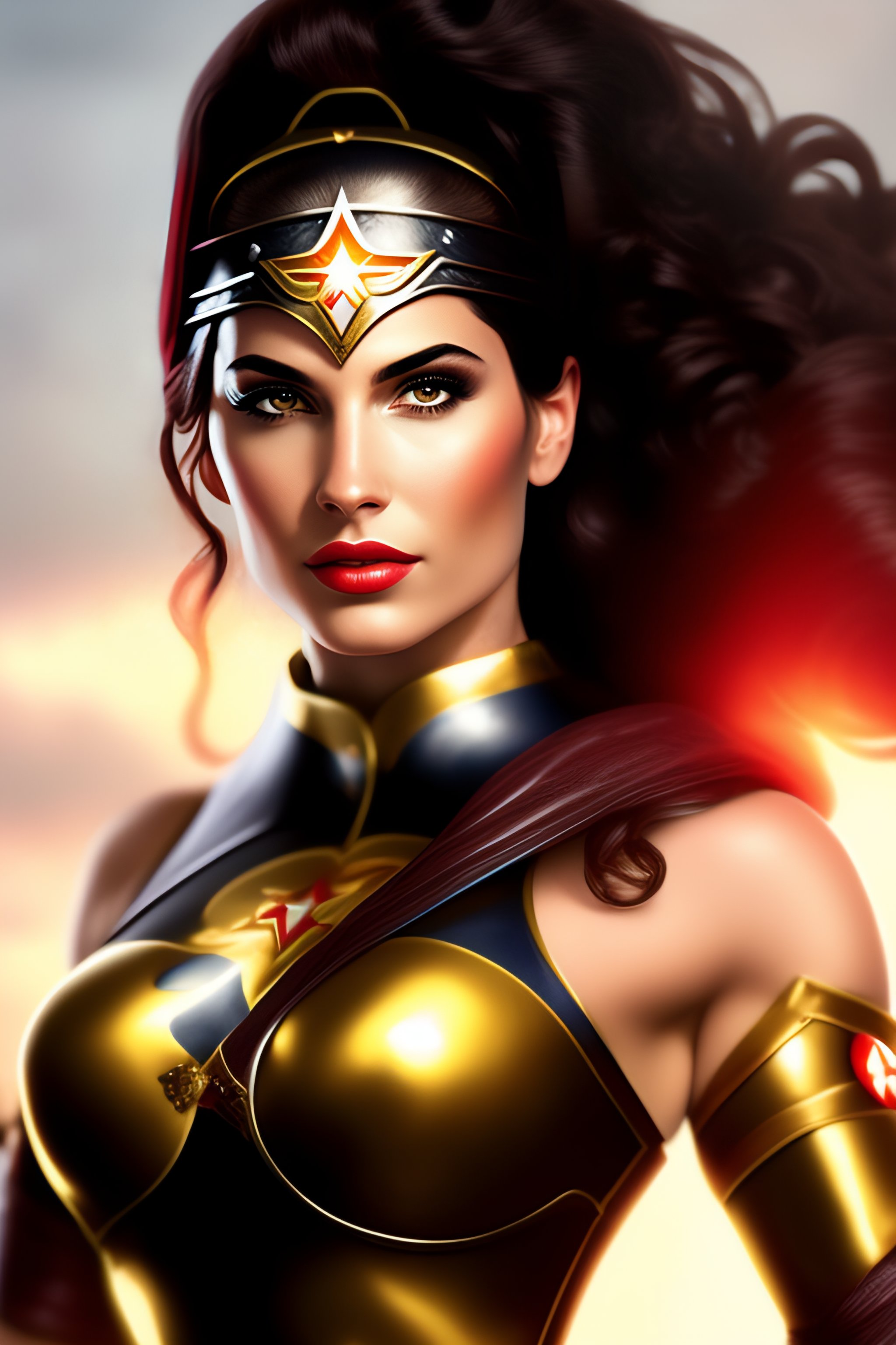 Lexica - Sexy sister of battle fighting sexy wonder woman