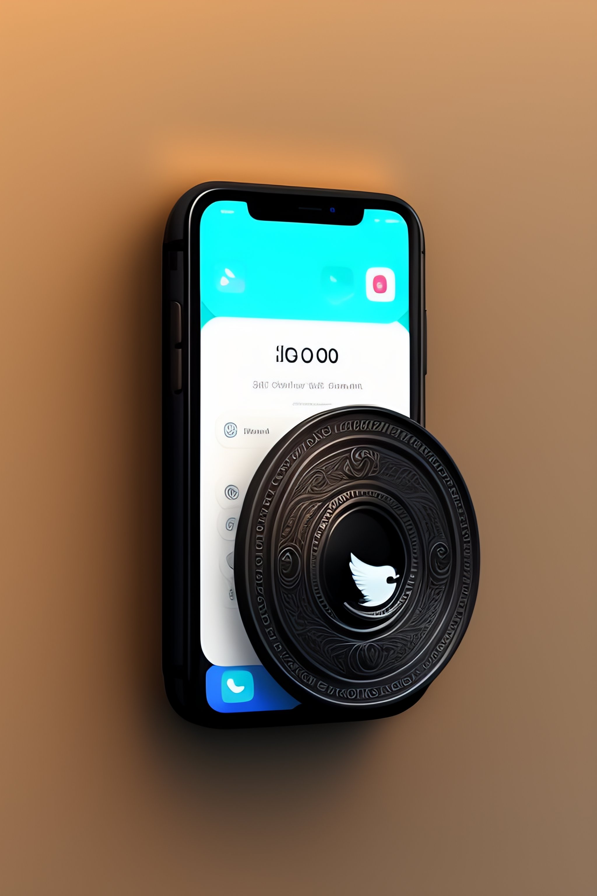 Lexica - IOS icon, lock Twitter in Iron basket, black color, doodle ...