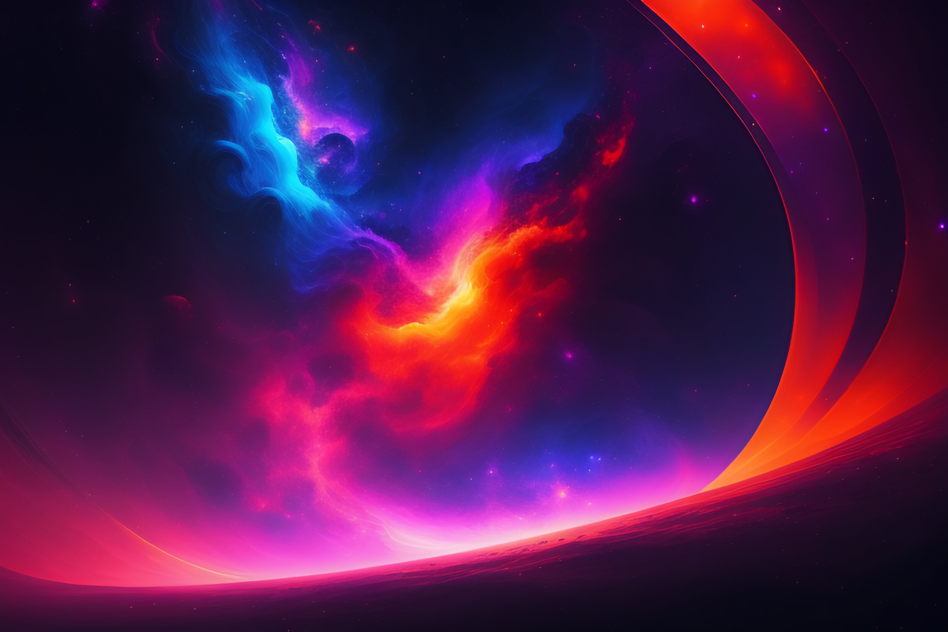 Lexica Nebulae space fantasy sky portal, sparks, stars, space