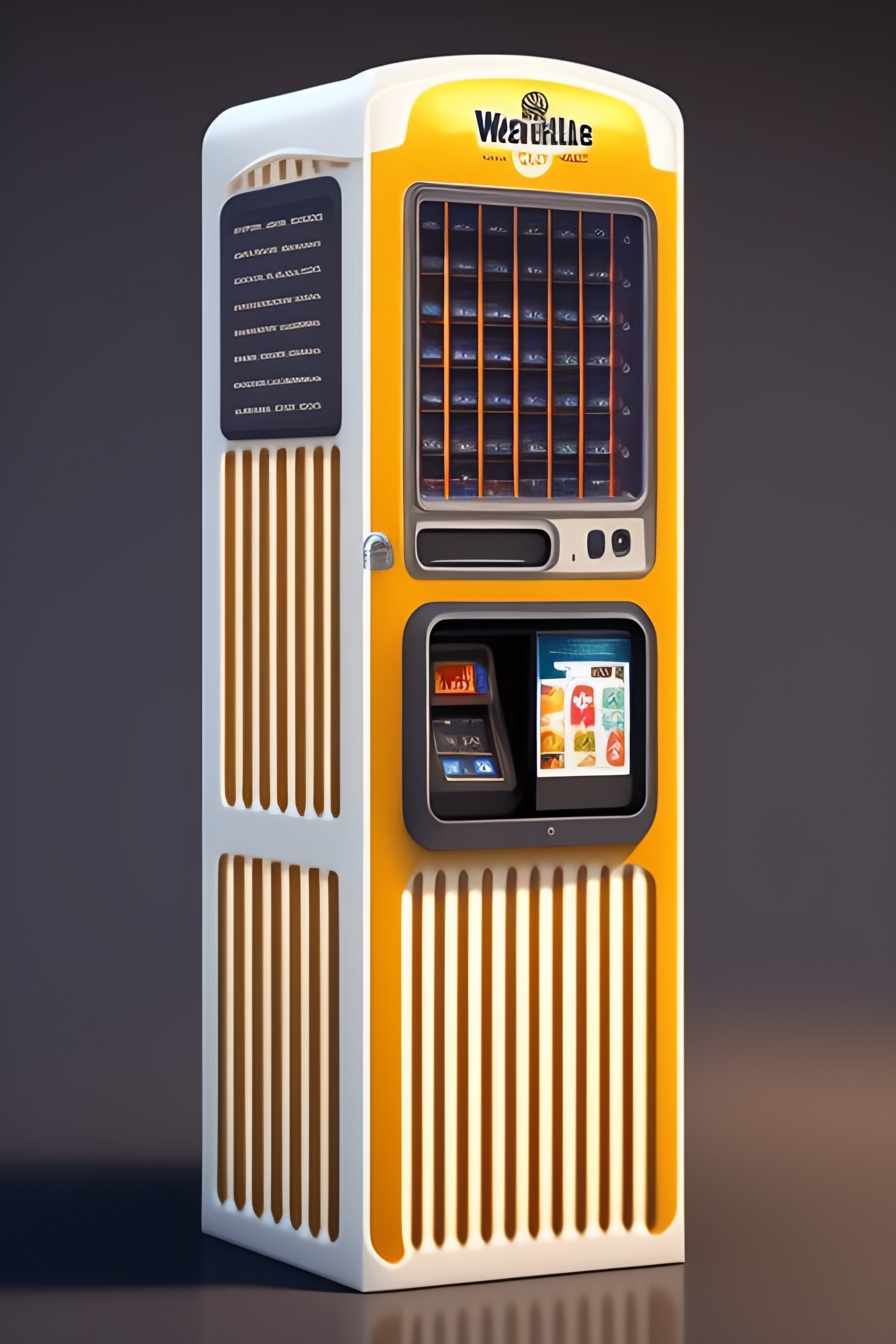 Lexica A waffle vending machine, cute. Concept art illustration