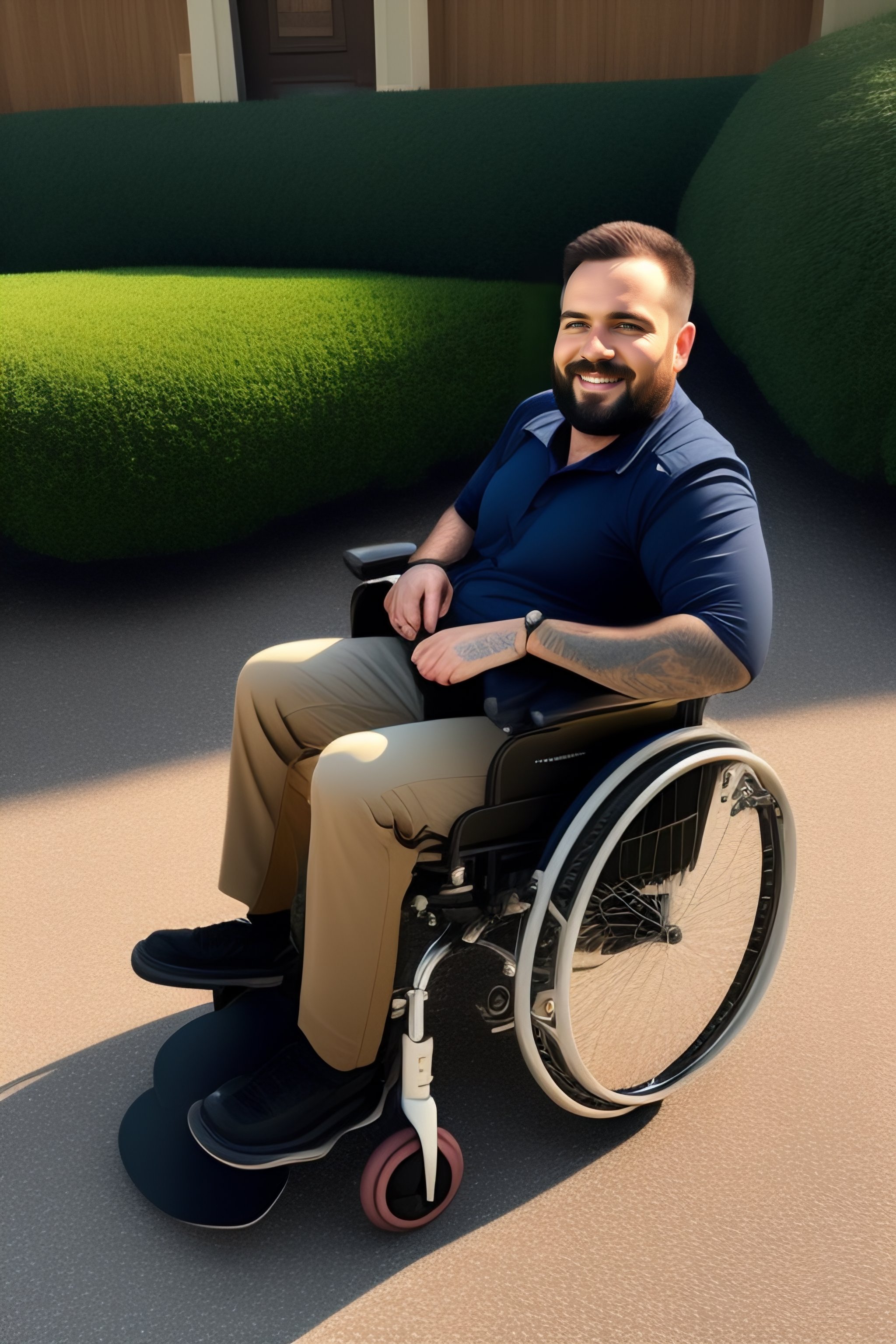 Lexica Disabled 30 year old man with no arms