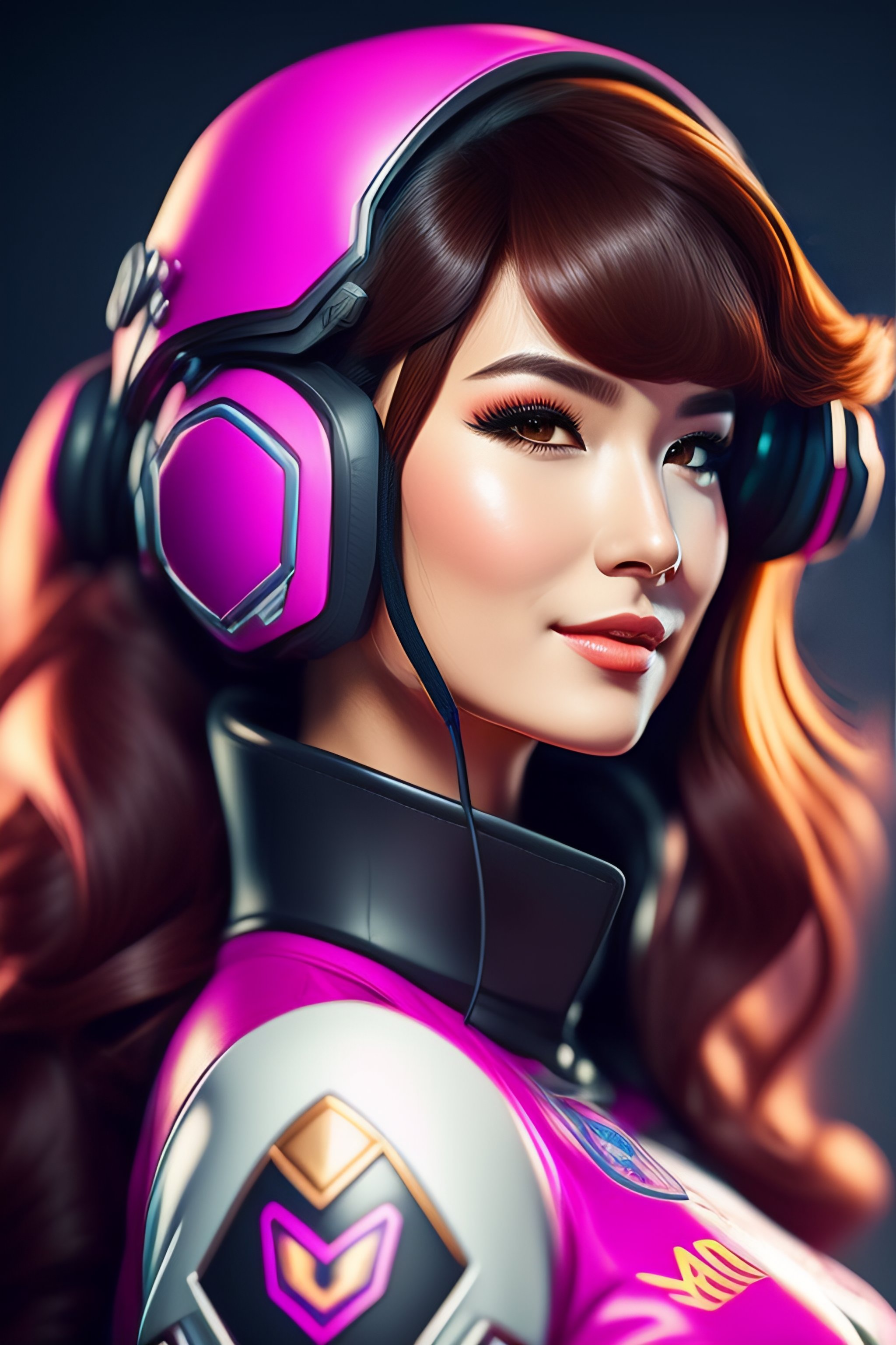 Lexica - Portrait of d.va from overwatch