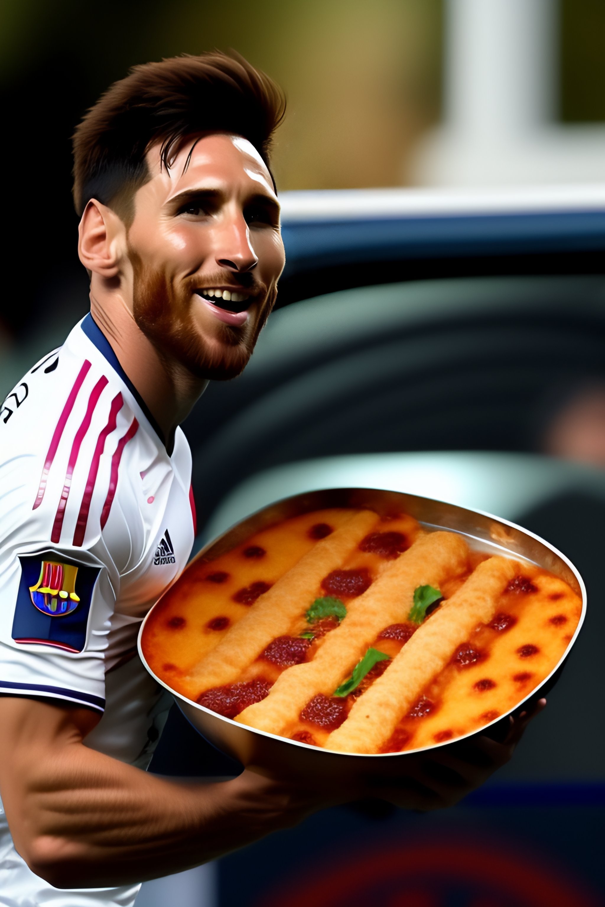 Lexica - Messi eating burritos