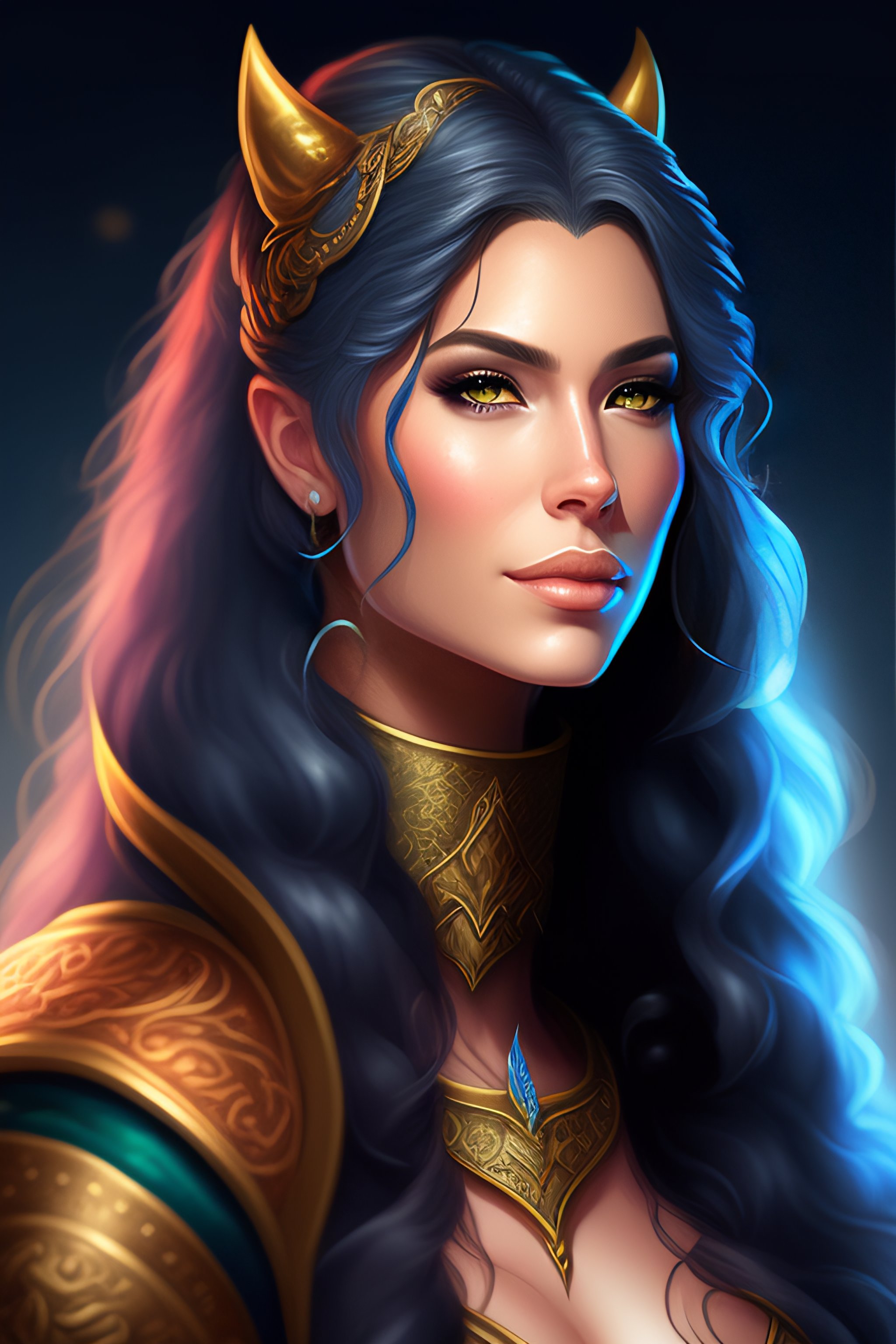 Lexica Fantasy Portrait, custom character art, Dnd illustration, Dnd