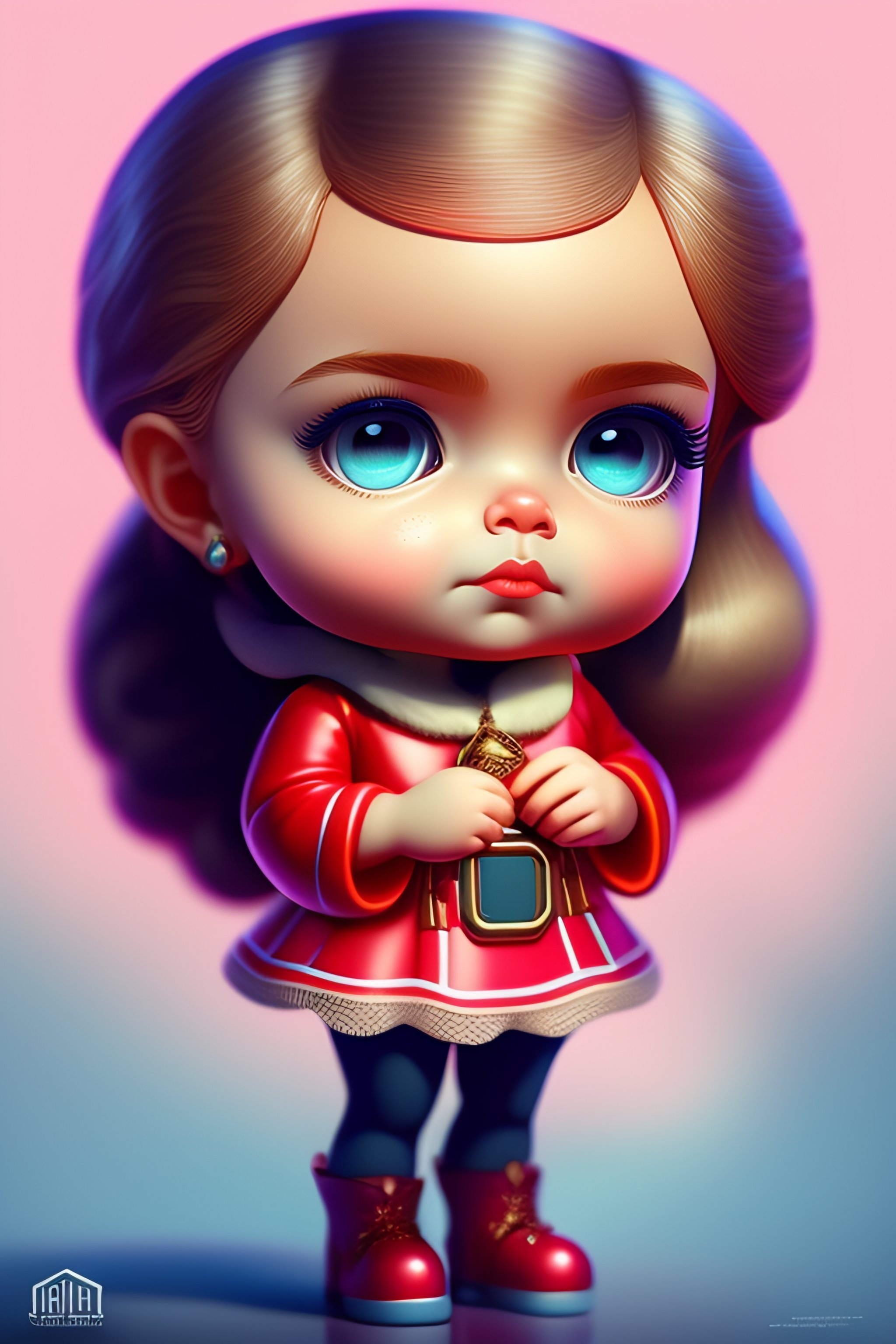 Lexica - Cute and adorable cartoon Scarlett Johansson baby, fantasy ...