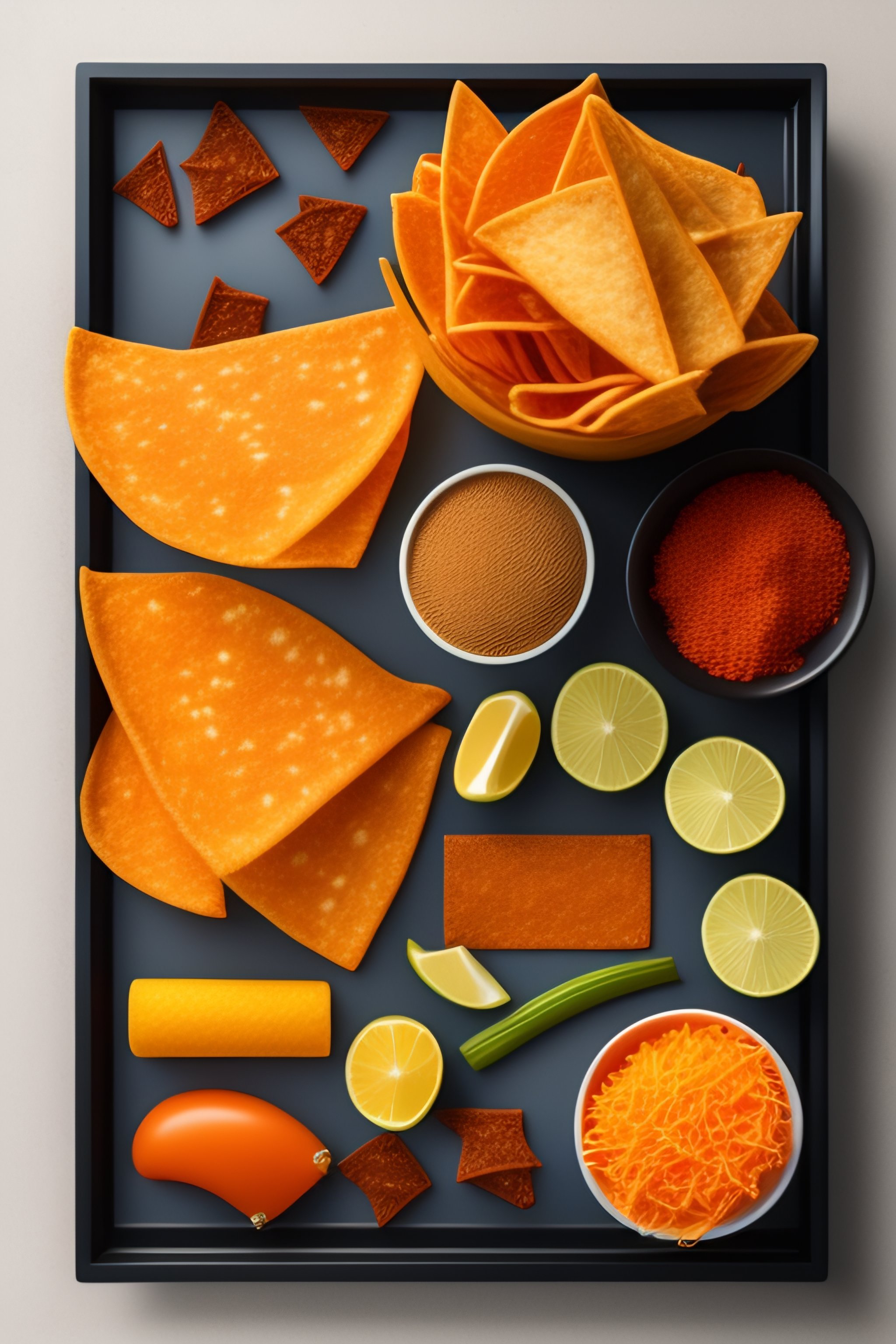 Lexica - Doritos and Doritos bags, Knolling, Knolling layout ...