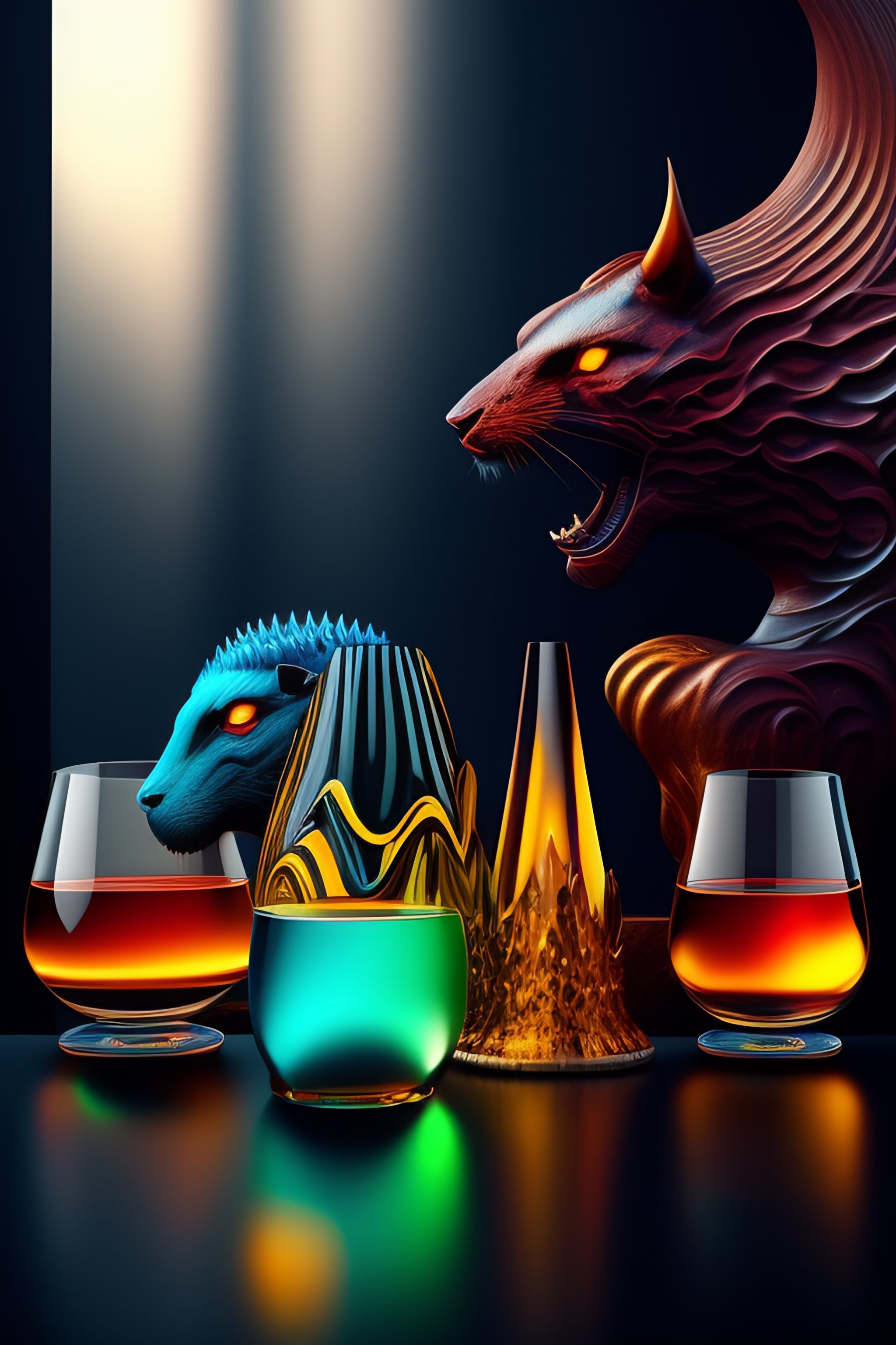 Lexica - A gathering of Abstract monsters made out of glass ,dark ...