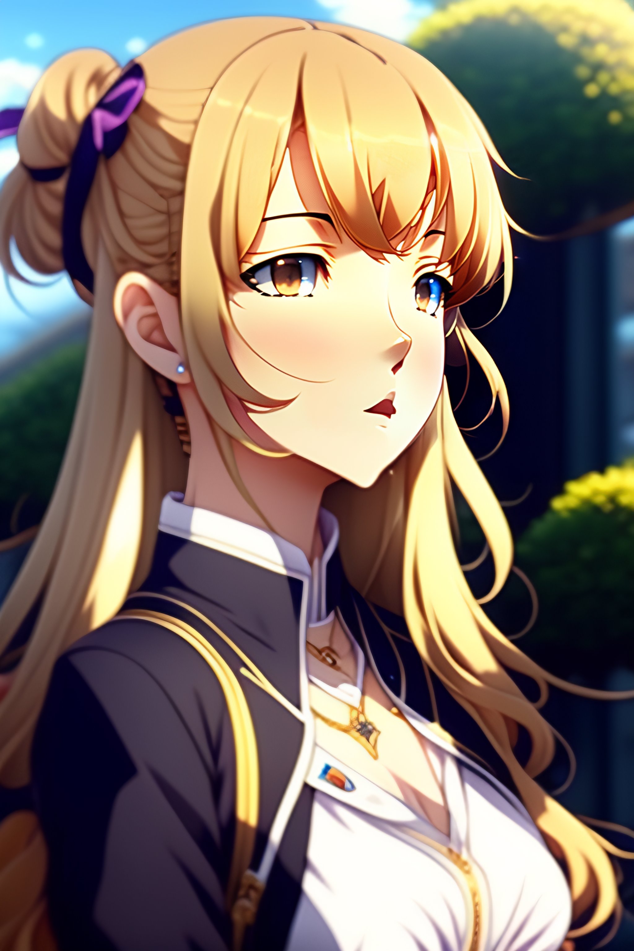 Lexica - Portrait of blonde hair girl,key visual of kyoto animation