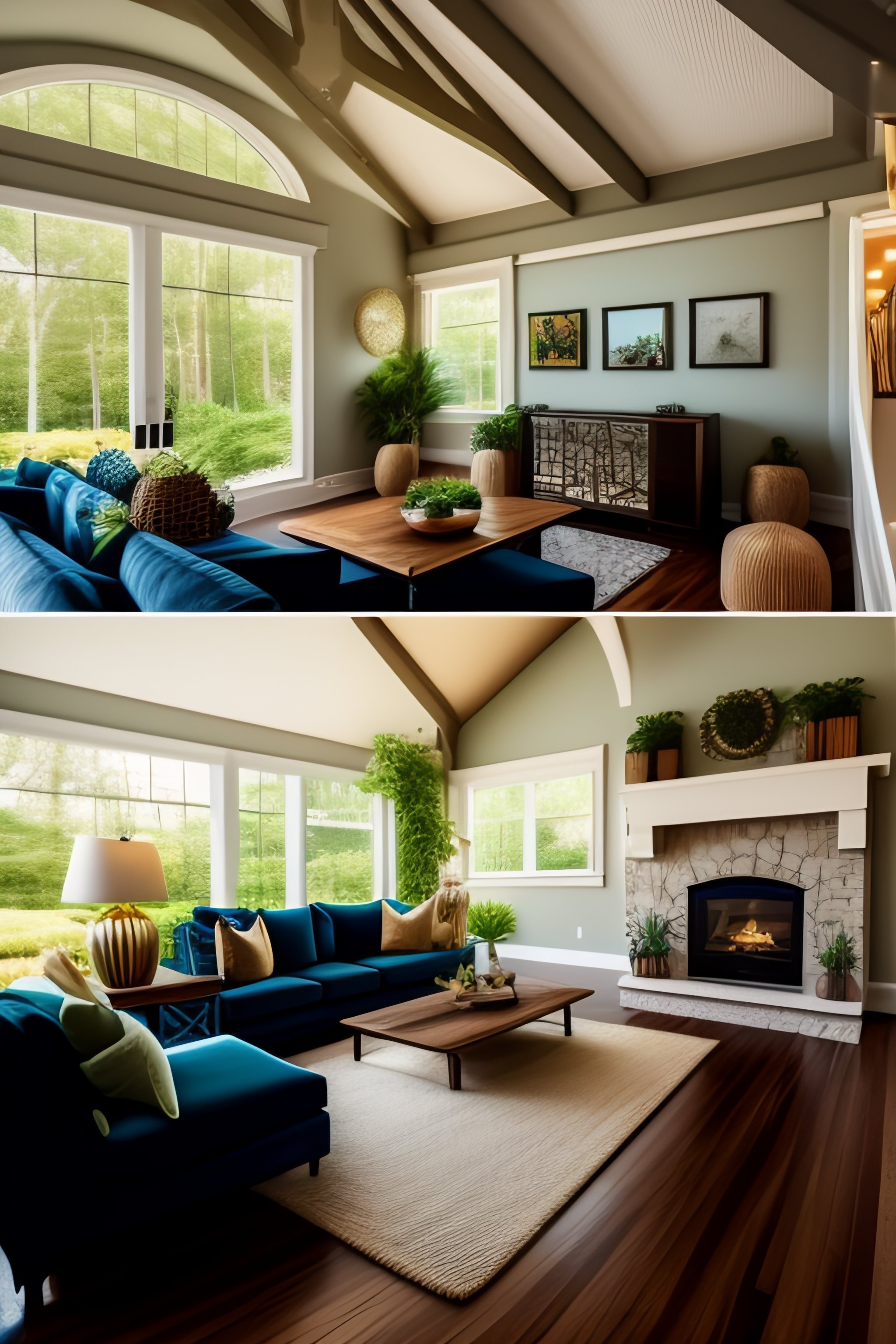 Lexica - Step into a beautiful living room where every detail has been ...