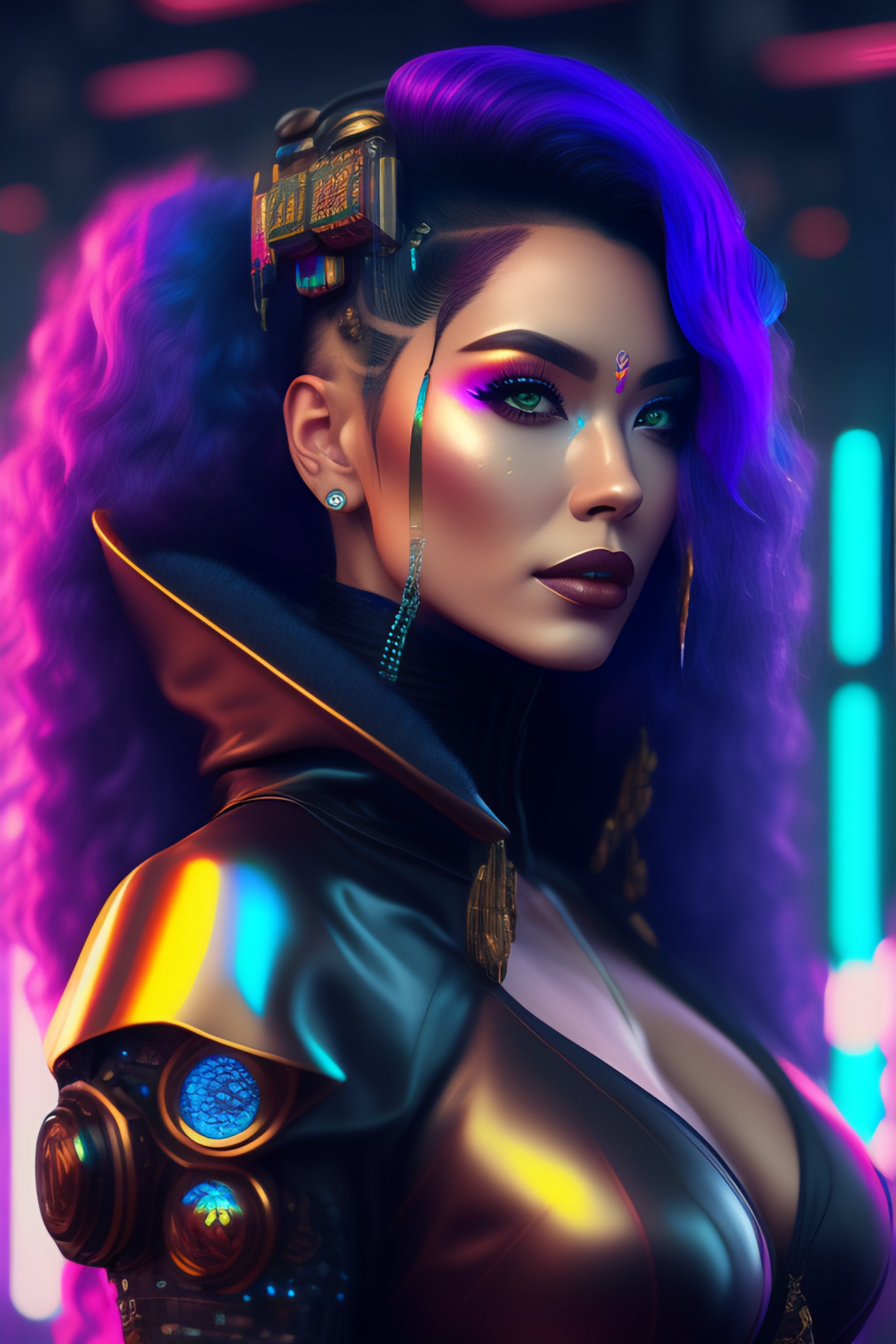 Lexica - Portrait of agatha vega as a cyberpunk cyborg. sci - fi ...