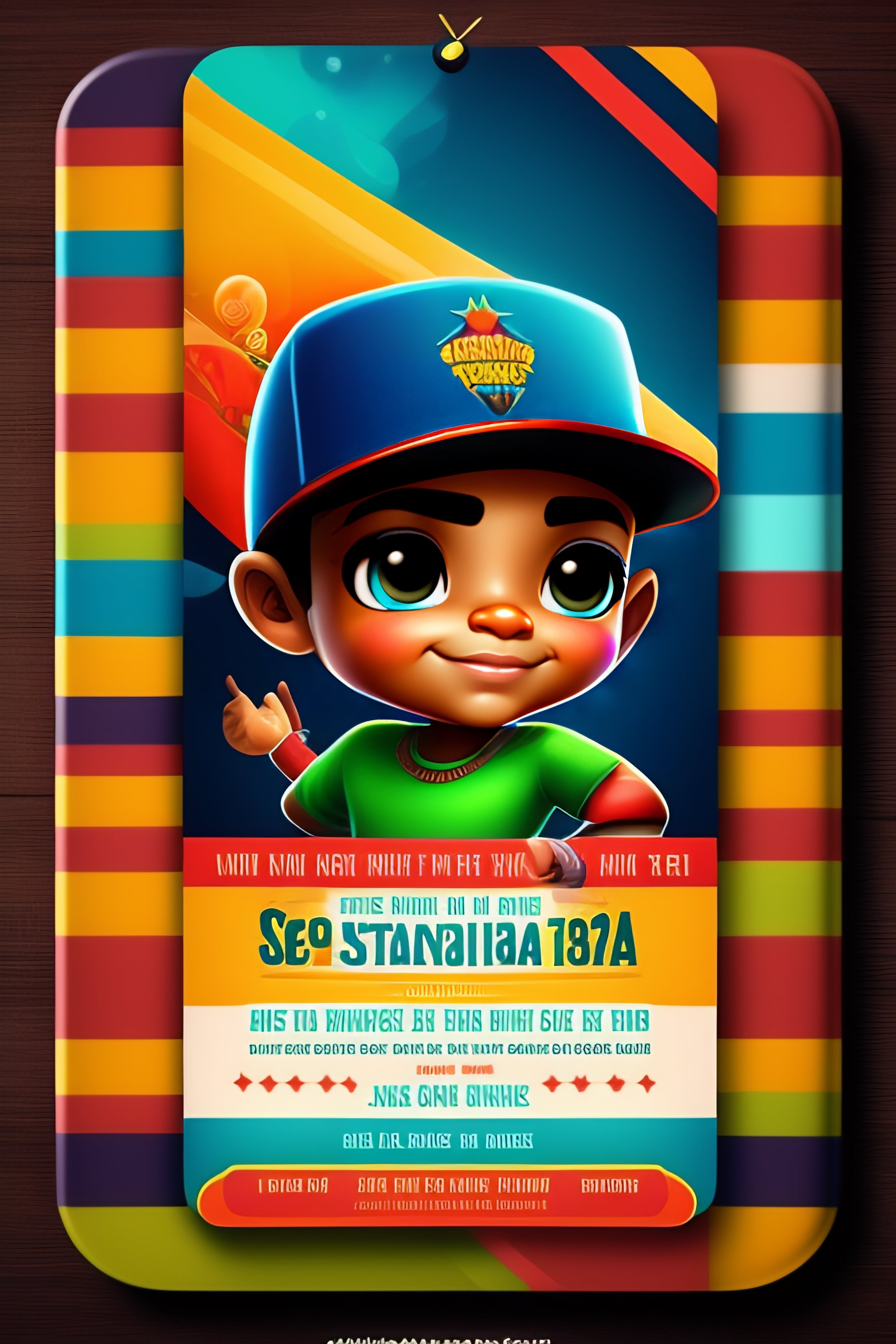 Subway Surfers Birthday Invitation, Incredible Invite