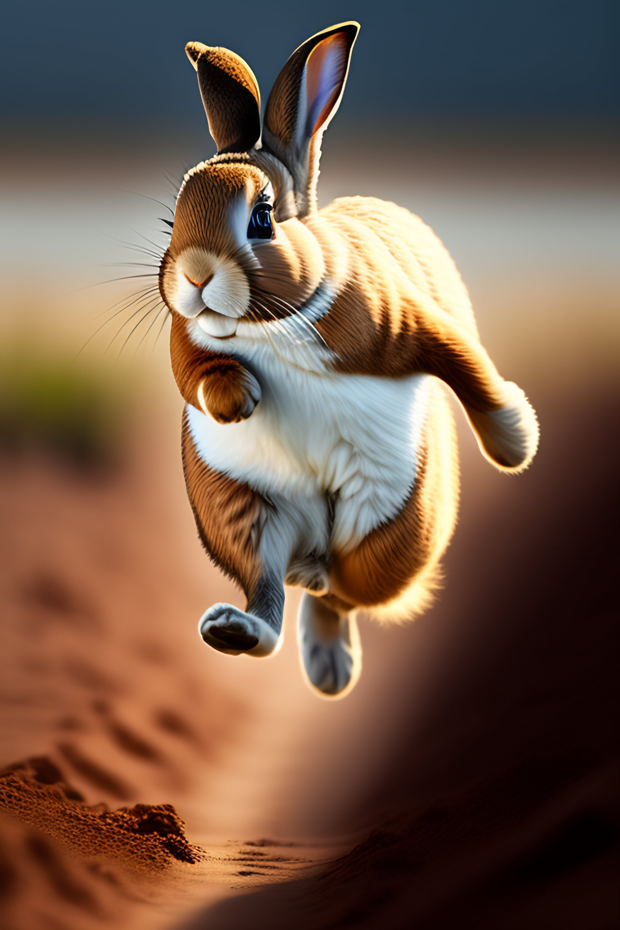 Lexica - Trump running after bunny