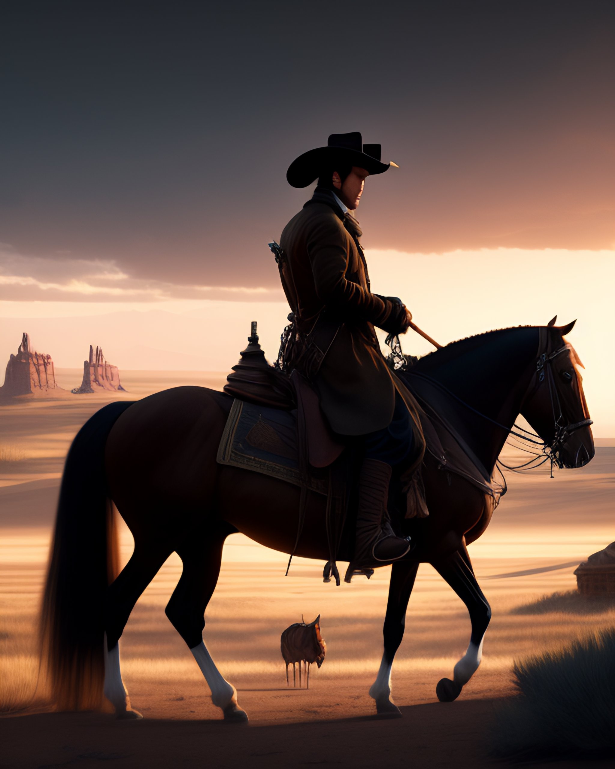 Lexica The Ballad of Buster Scruggs, Lone Cowboy, a masterpiece, 8k